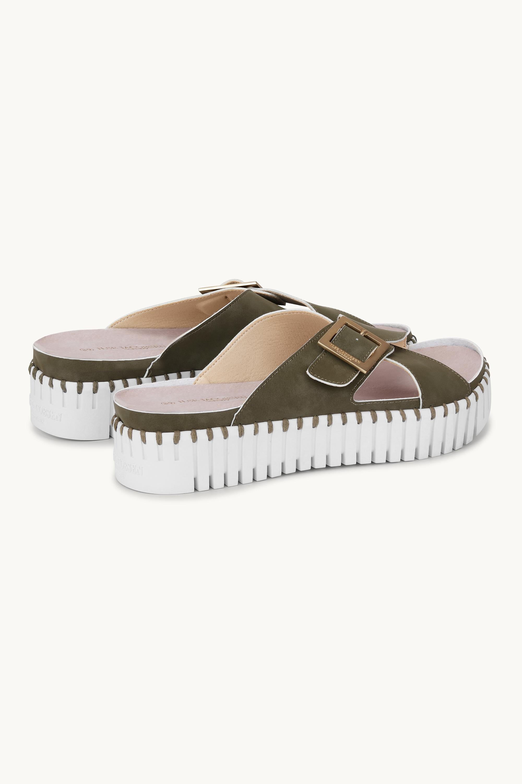 Sandaler Crossover - Army White