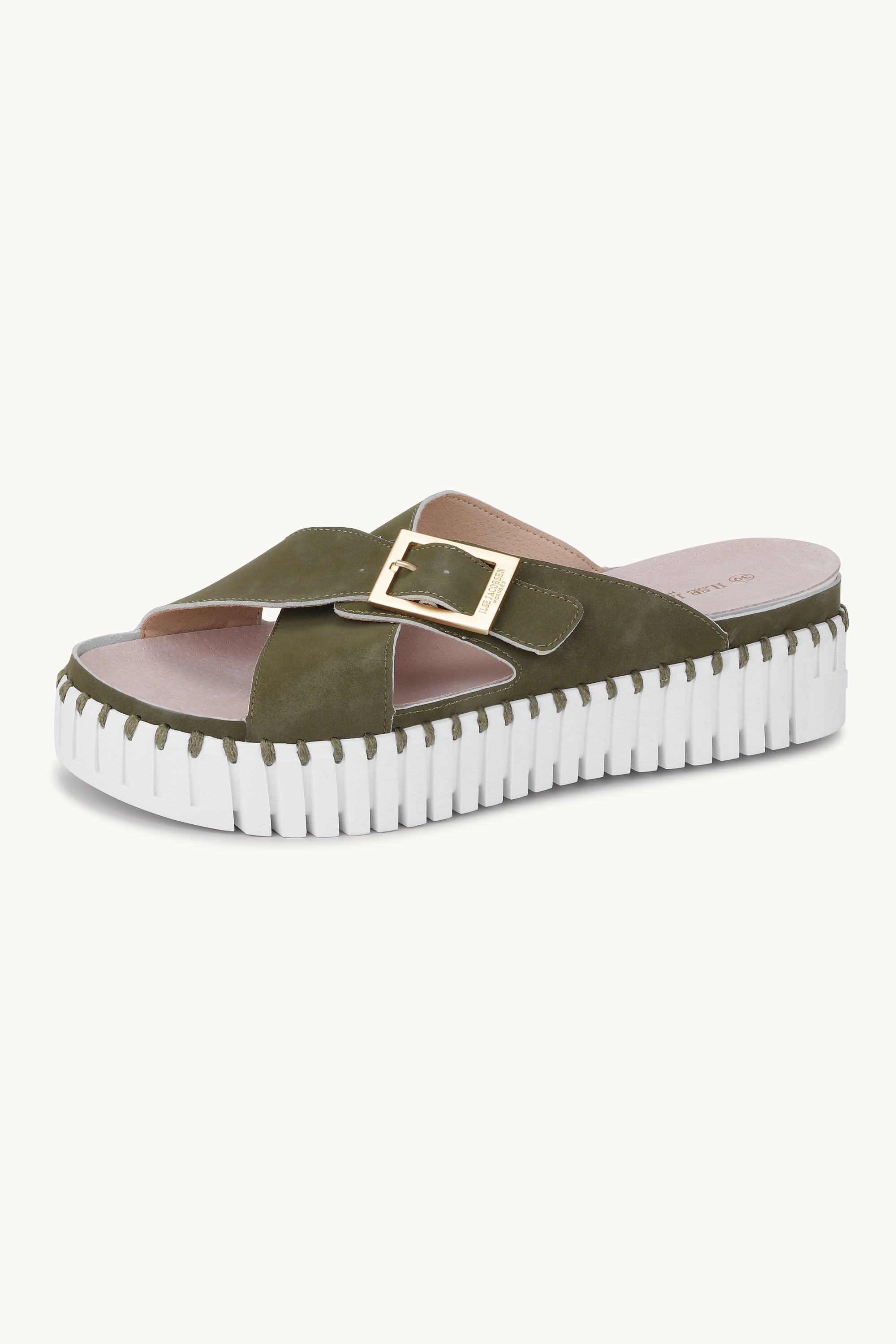 Sandaler Crossover - Army White