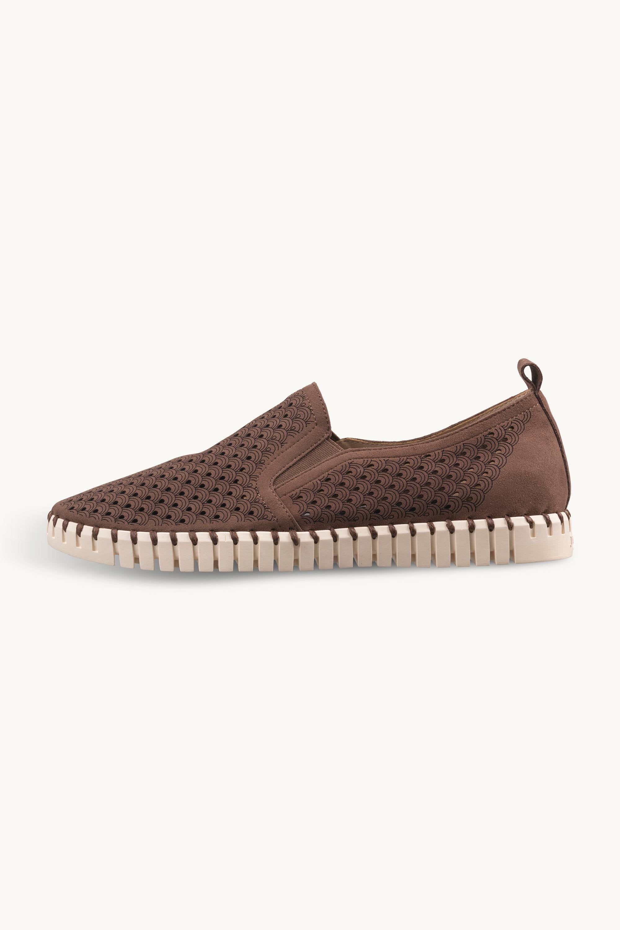 Komfortable Herresko - Brown Pearled Ivory