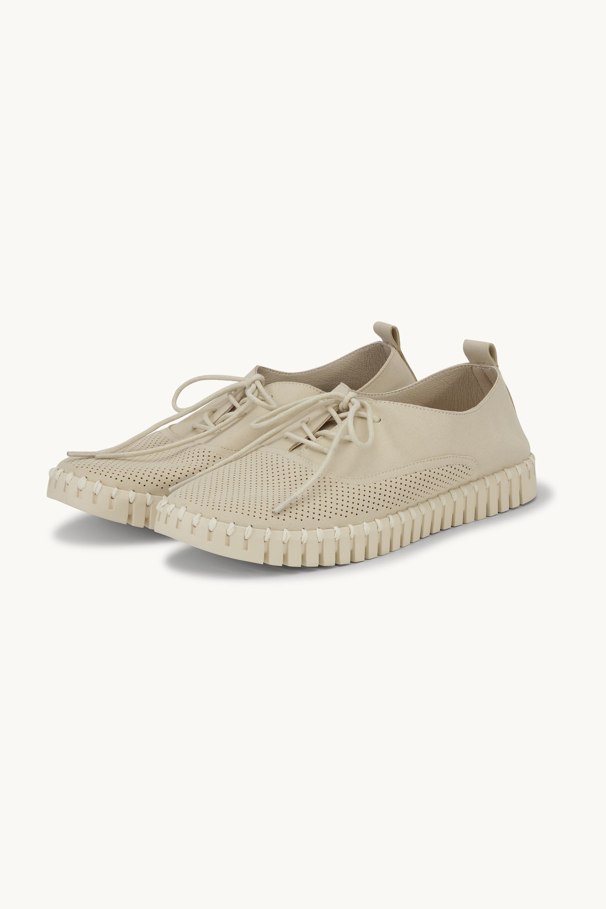 Herresko Med Snørebånd - Kit Pearled Ivory