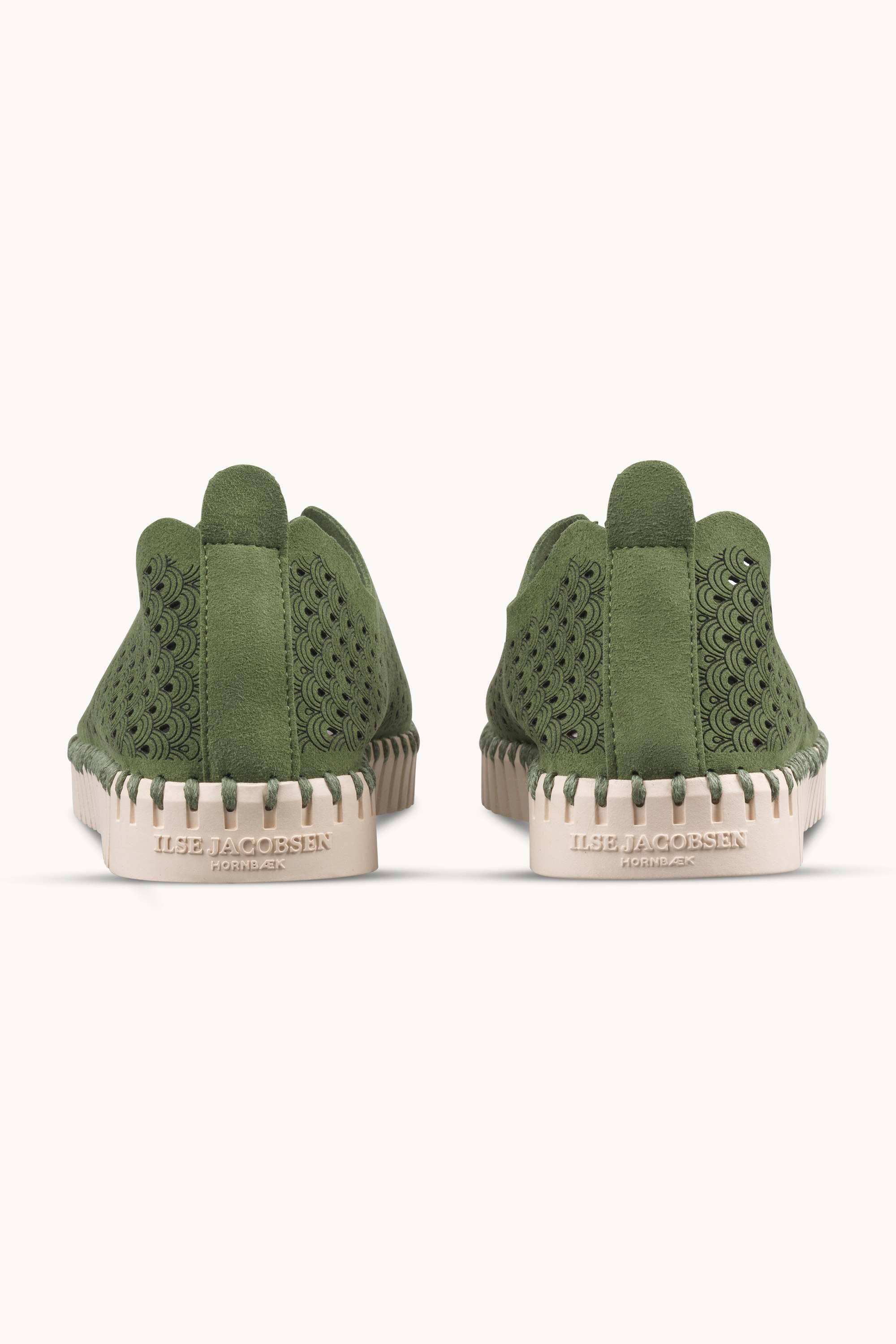 Tulip Sko - Artichoke Green Pearled Ivory