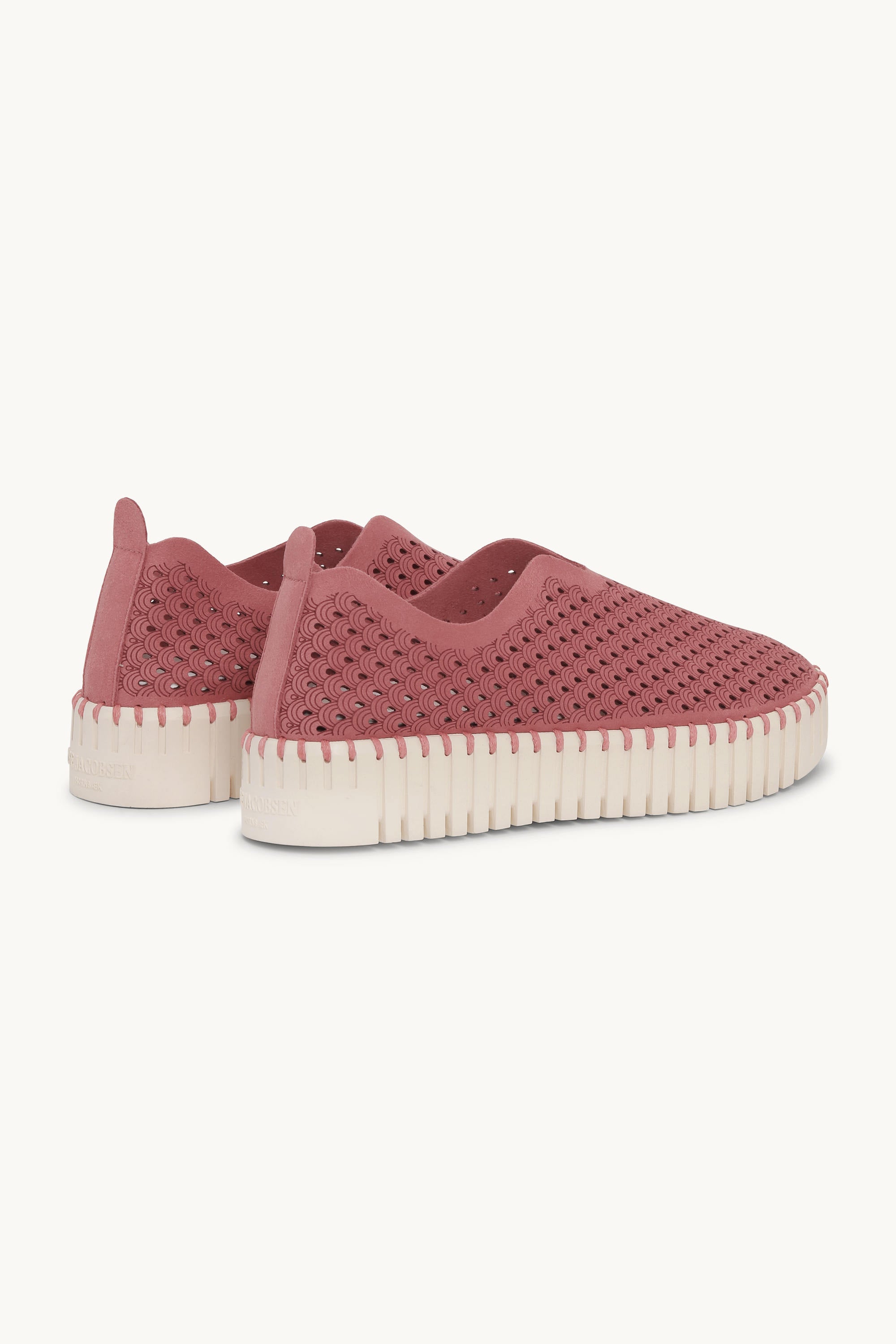 Platform Tulip Sko - Rouge Pearled Ivory