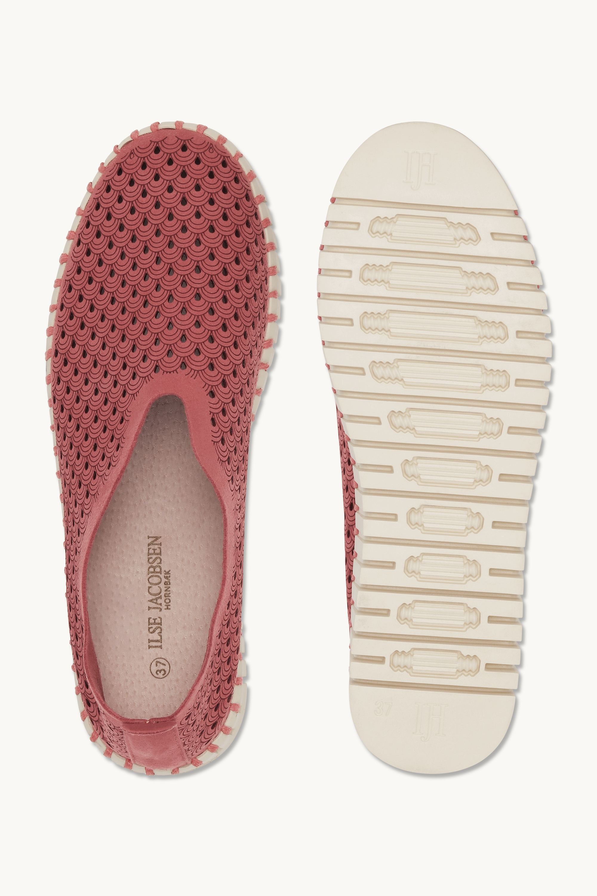 Platform Tulip Sko - Rouge Pearled Ivory