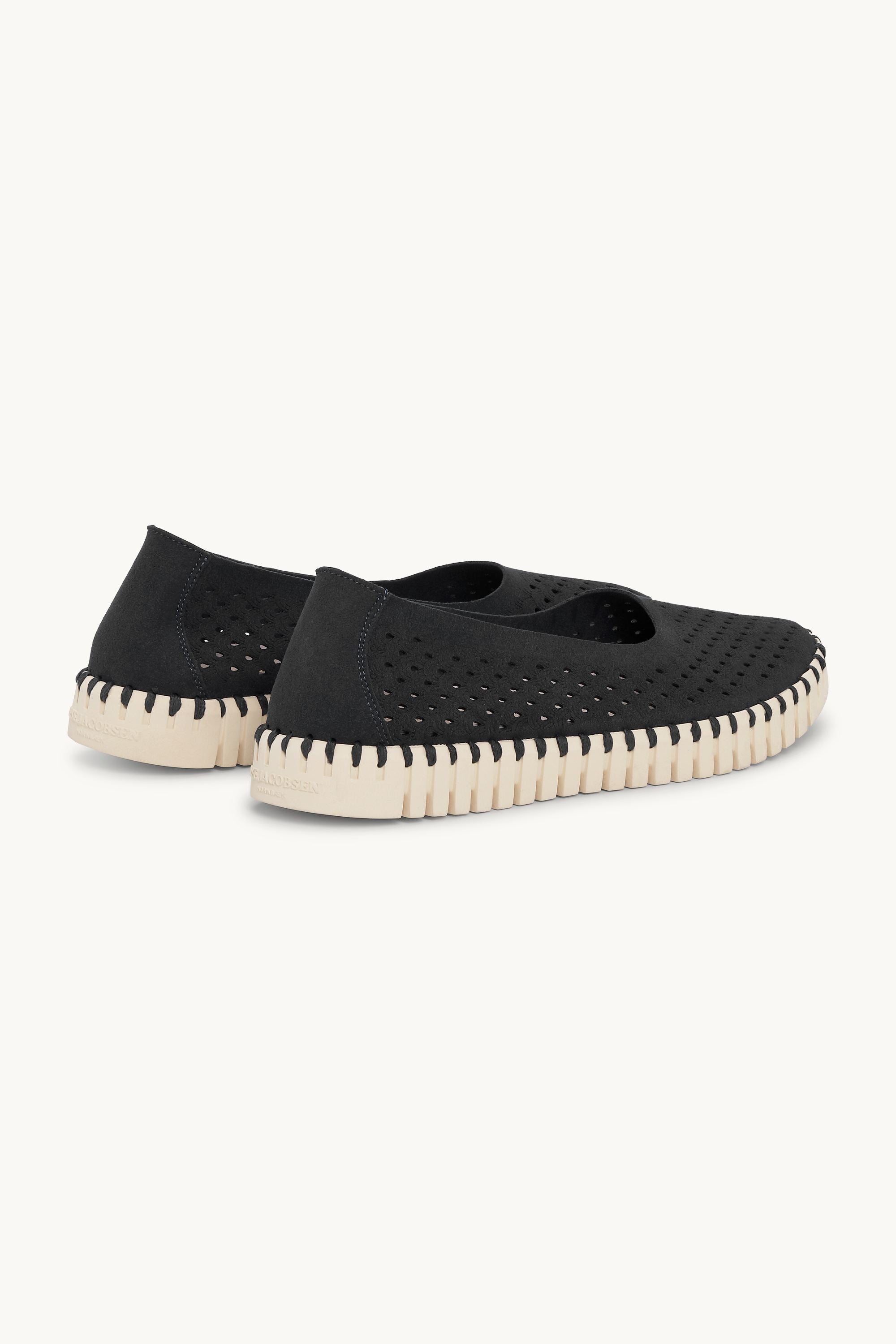 Ballerina Sko - Black Pearled Ivory