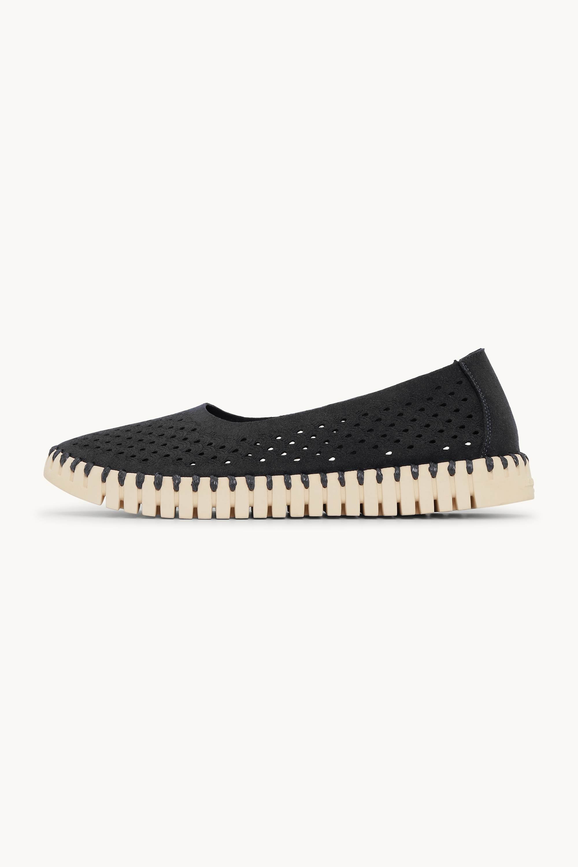 Ballerina Sko - Black Pearled Ivory