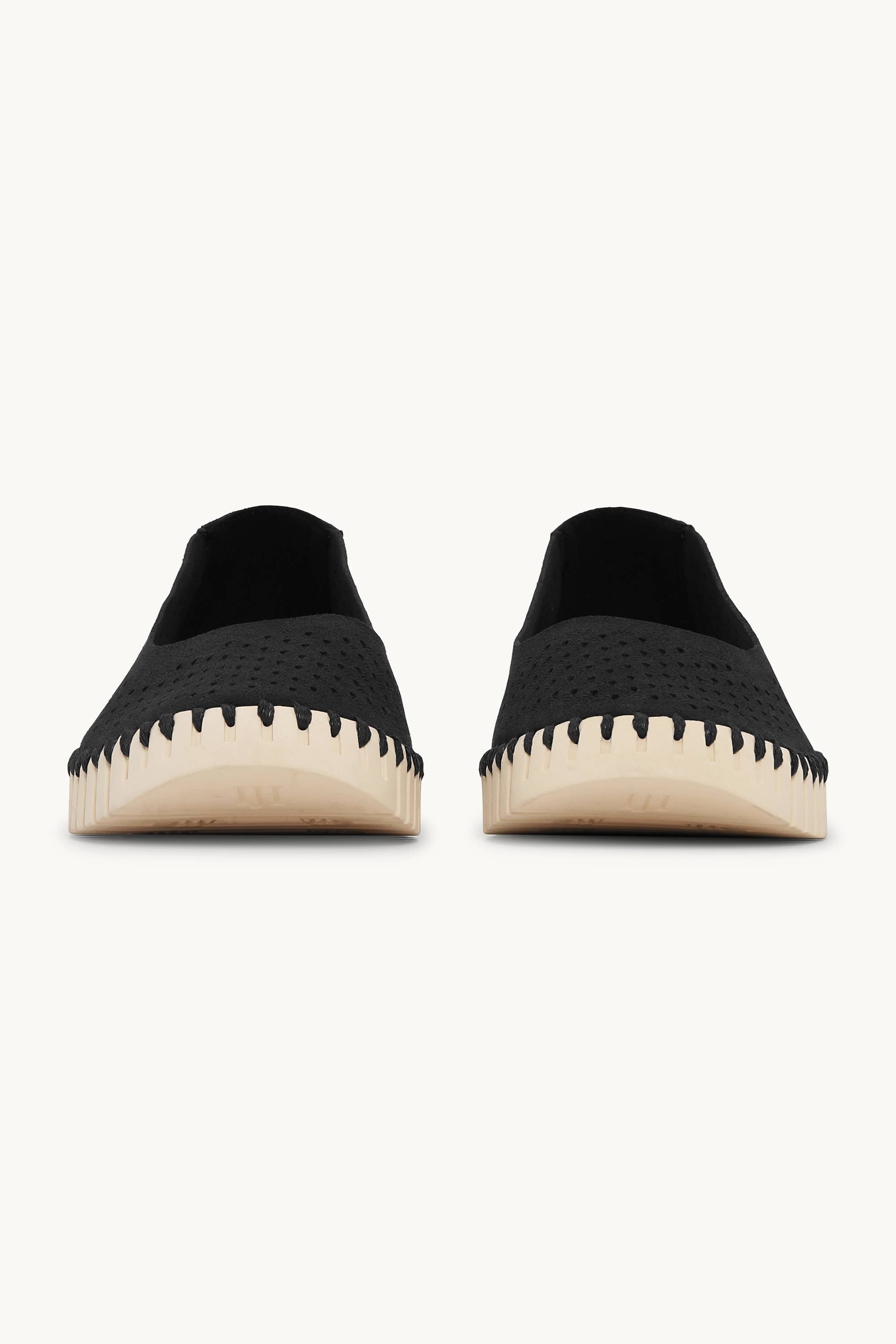 Ballerina Sko - Black Pearled Ivory