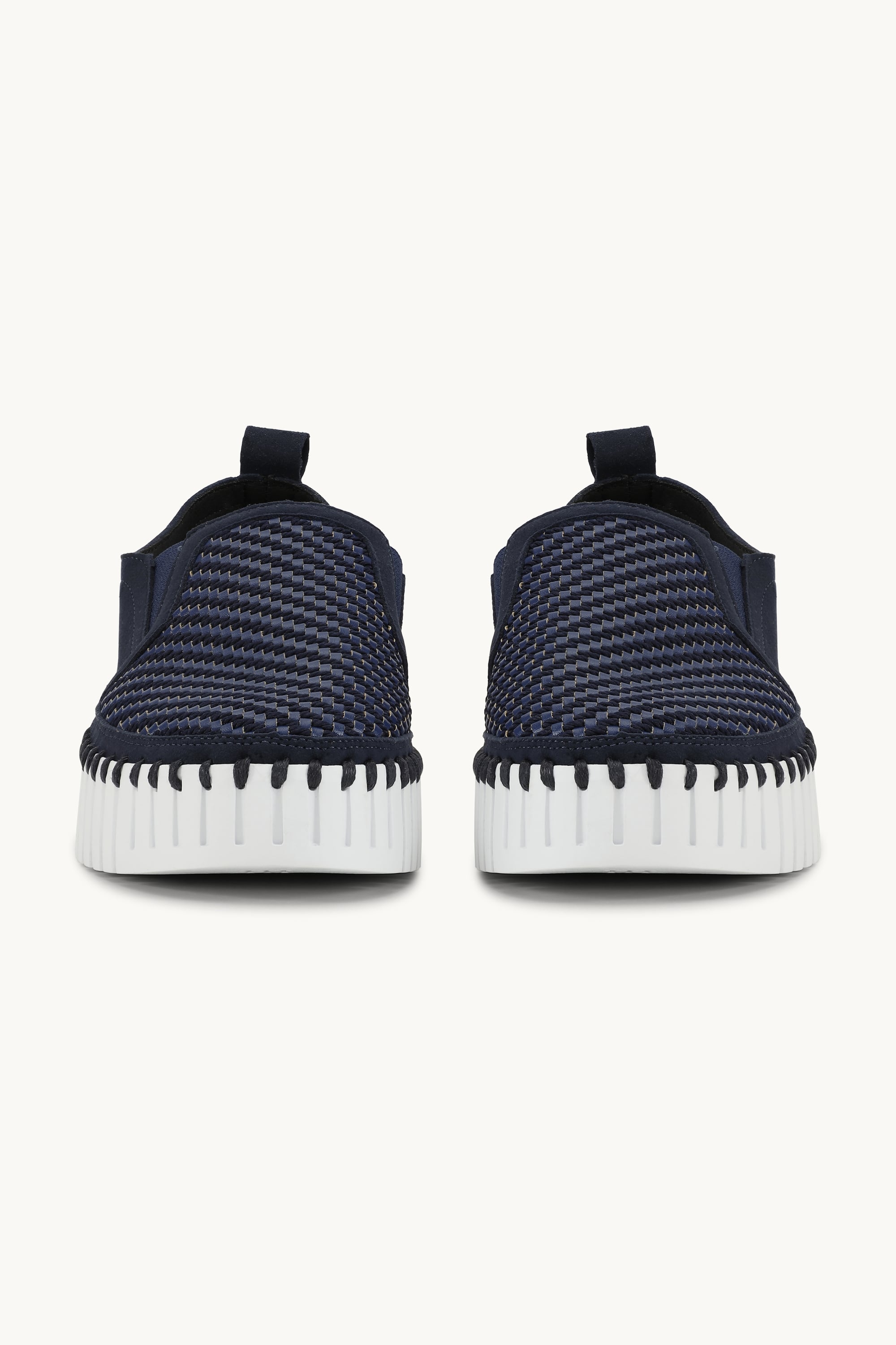 Platform Tulip Sko - Dark Indigo White