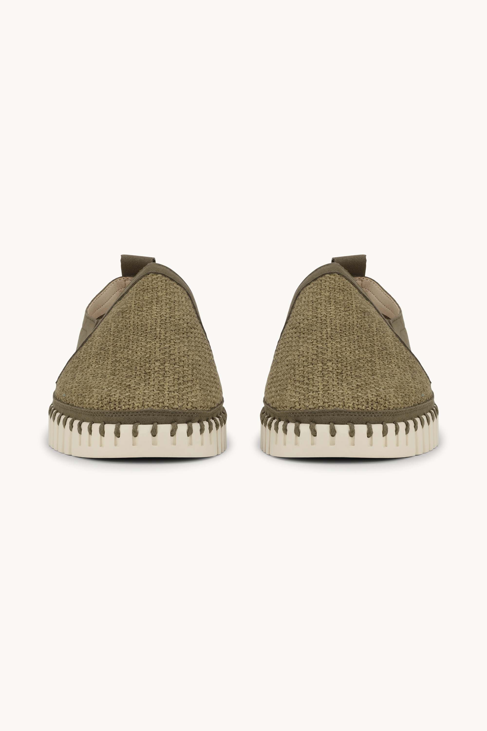 Komfortable Herresko - Deep Olive Pearled Ivory