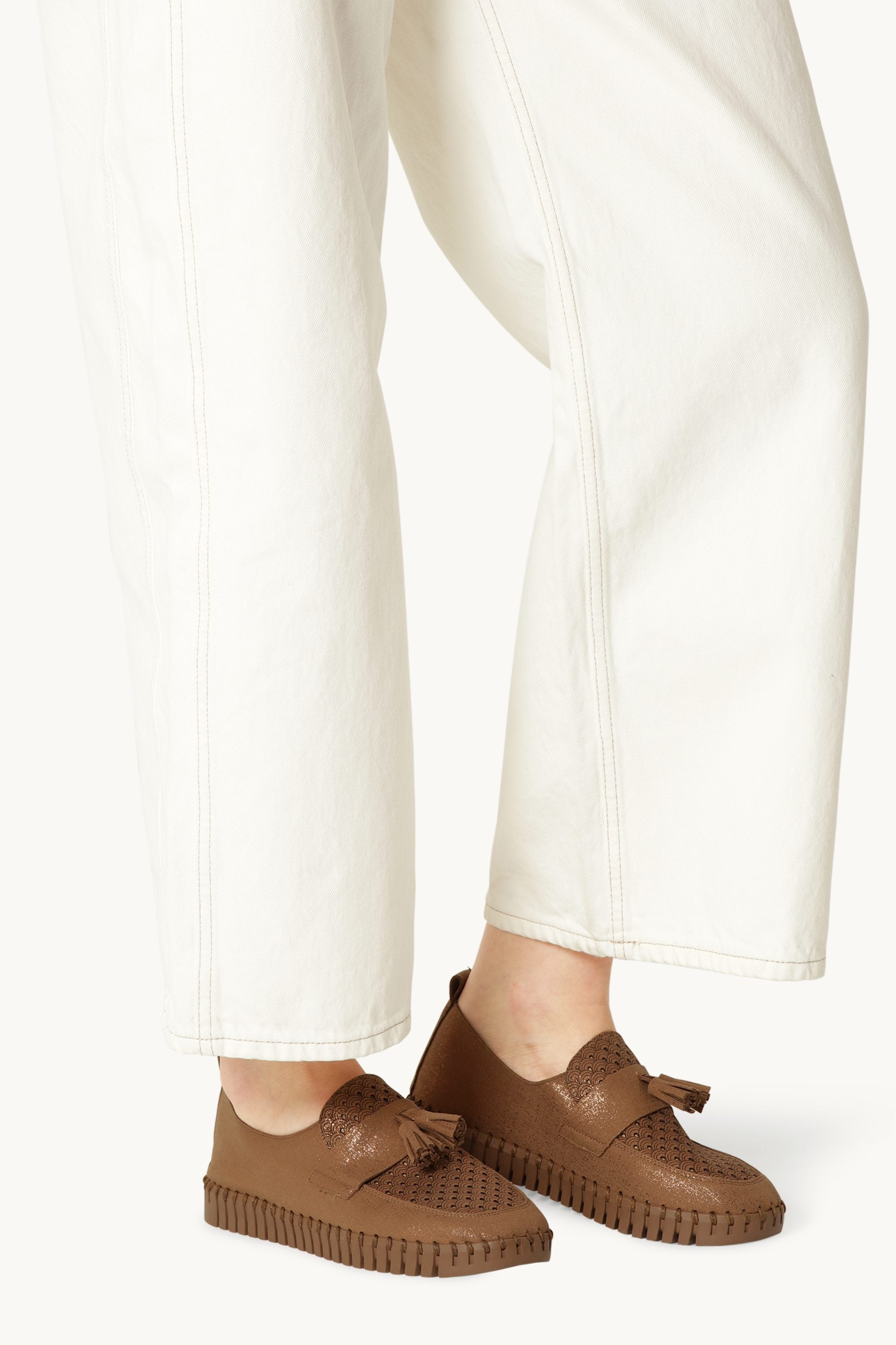 Tulip Loafer Tassel - Nougat Tannin