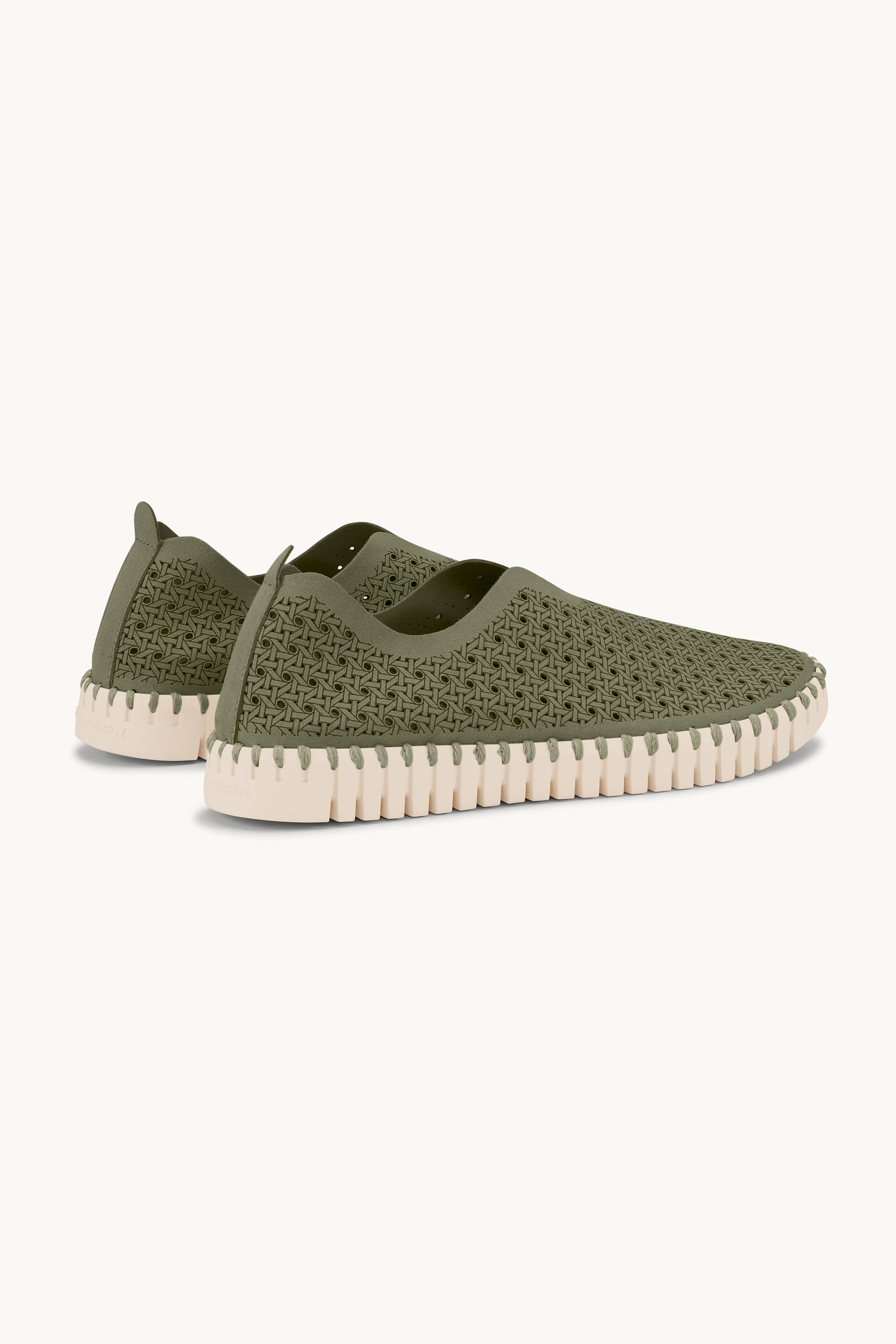 Tulip Sko - Army Pearled Ivory