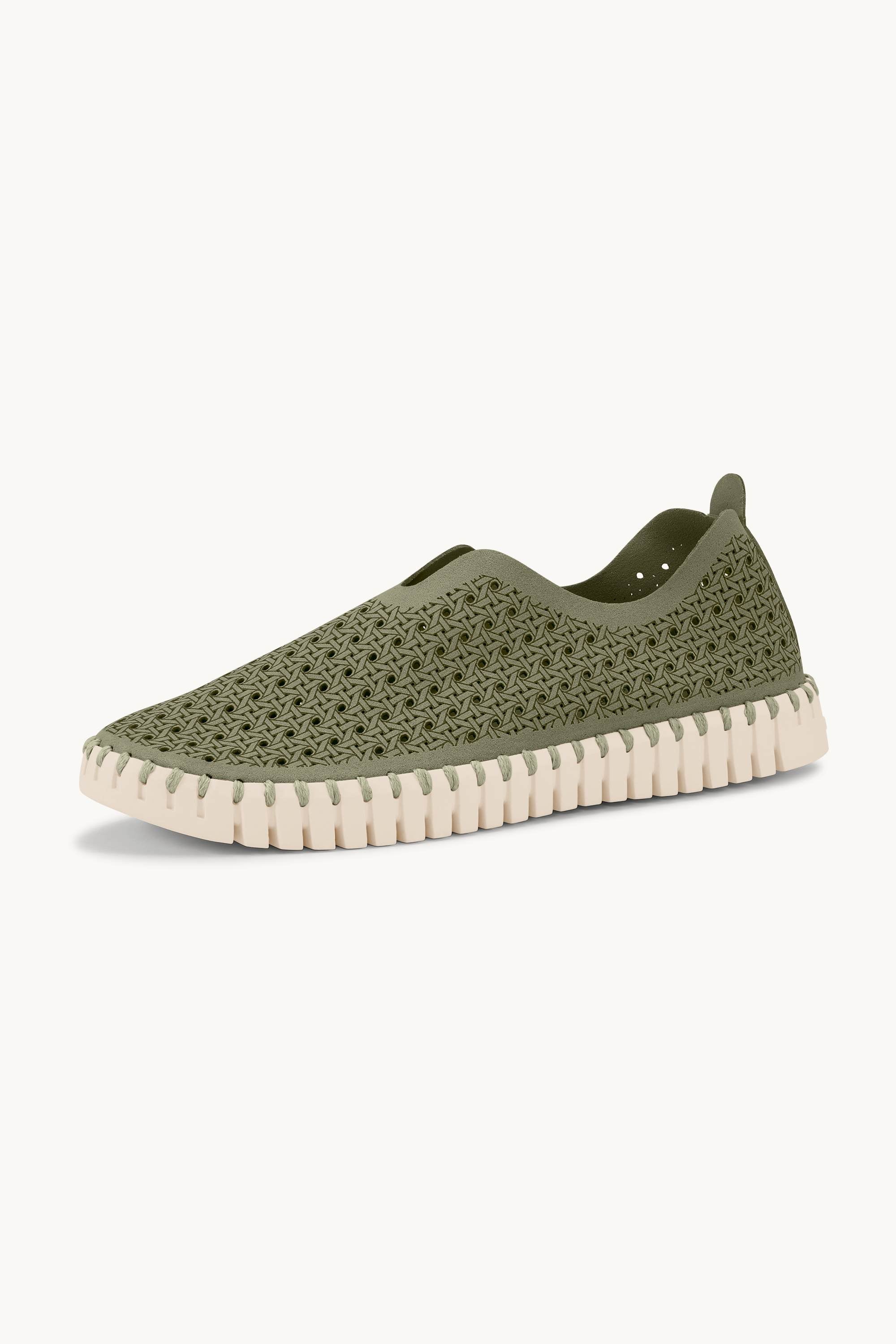 Tulip Sko - Army Pearled Ivory