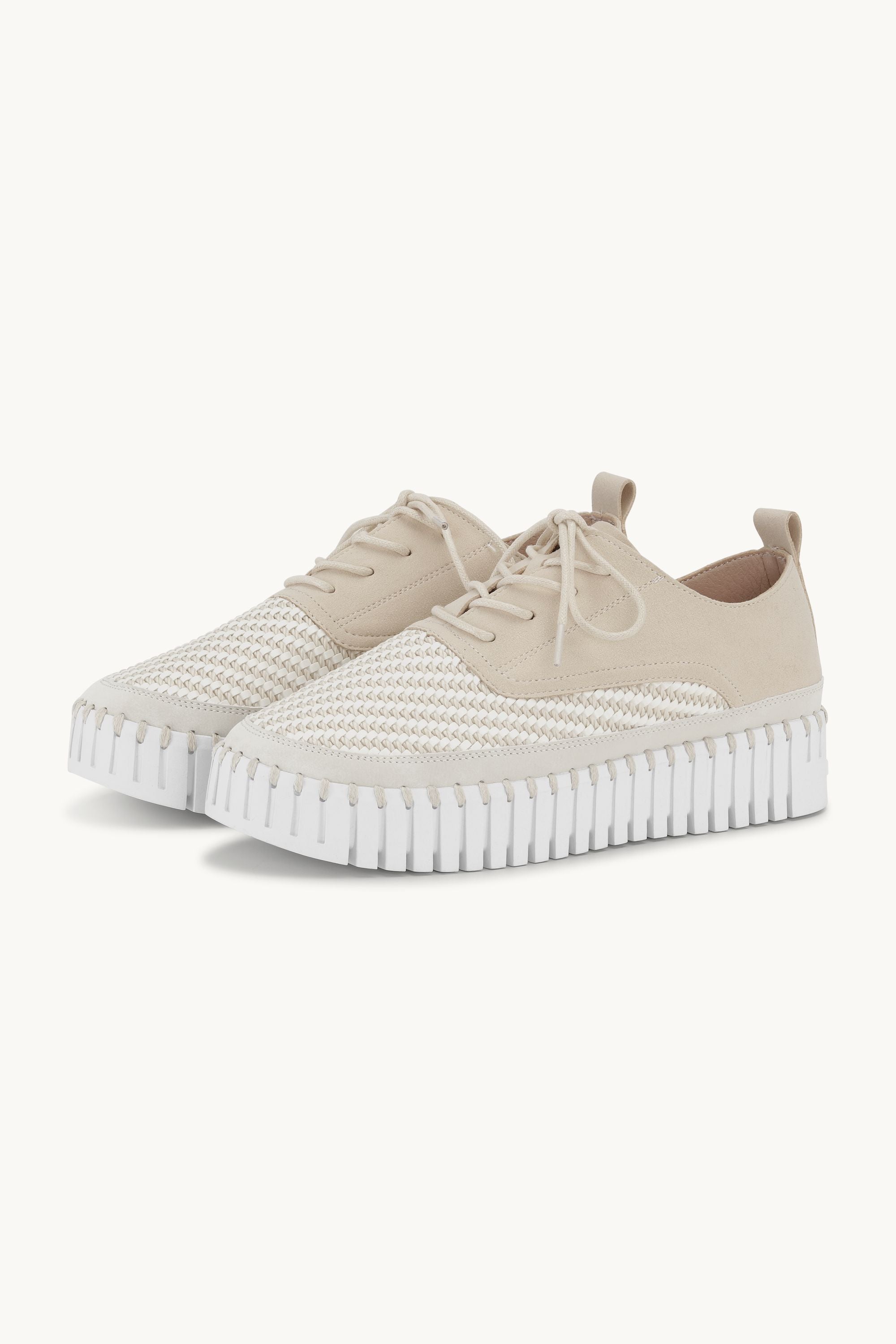 Tulip Sko Med Snørebånd - Kit White