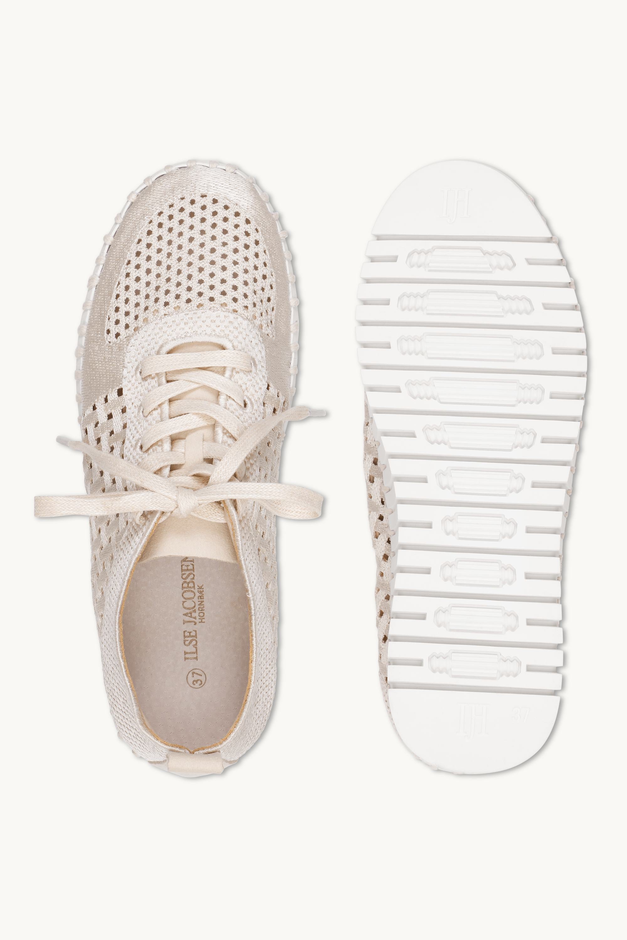 Tulip Sko Med Snørebånd - Kit White
