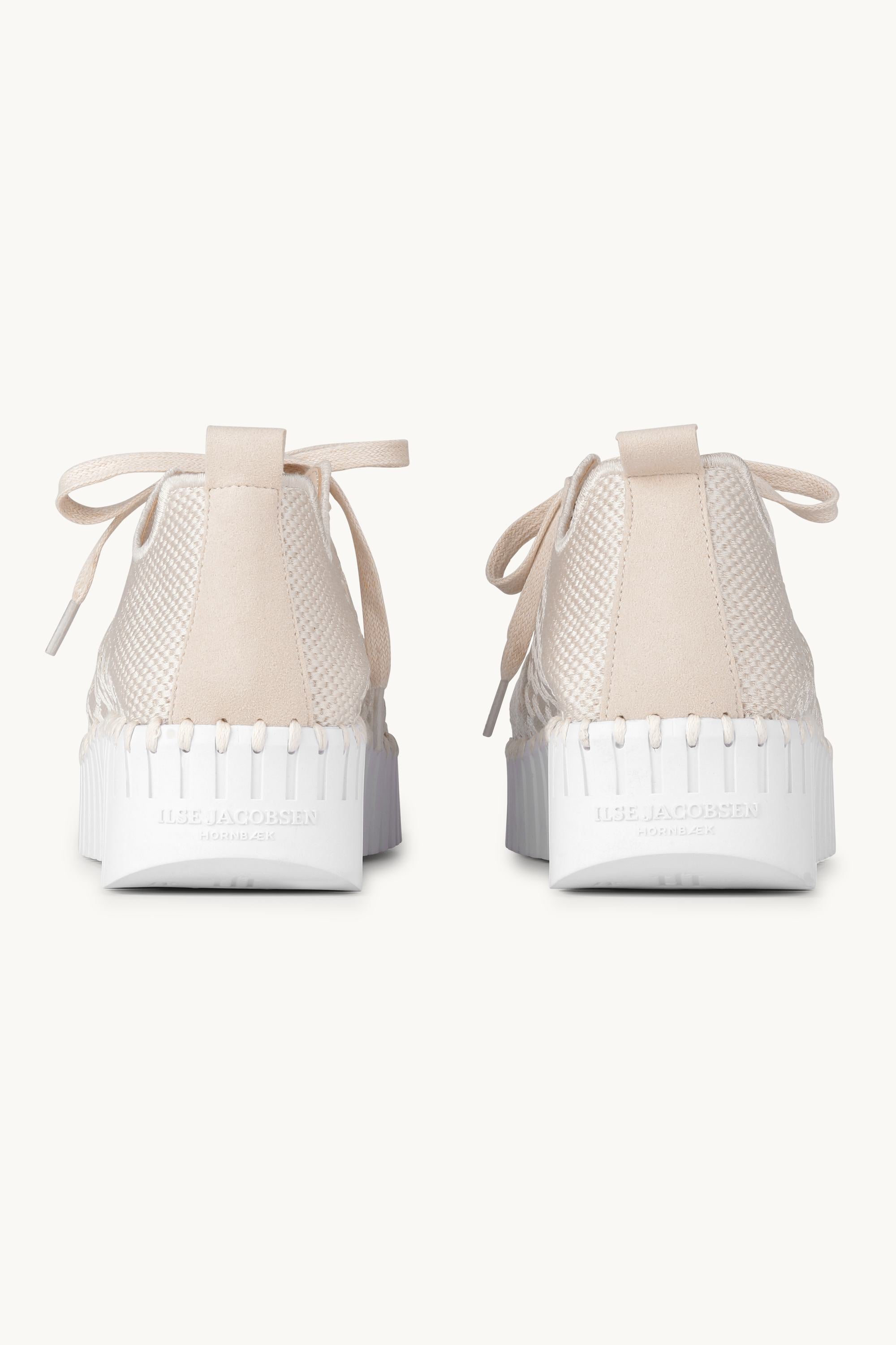 Tulip Sko Med Snørebånd - Kit White