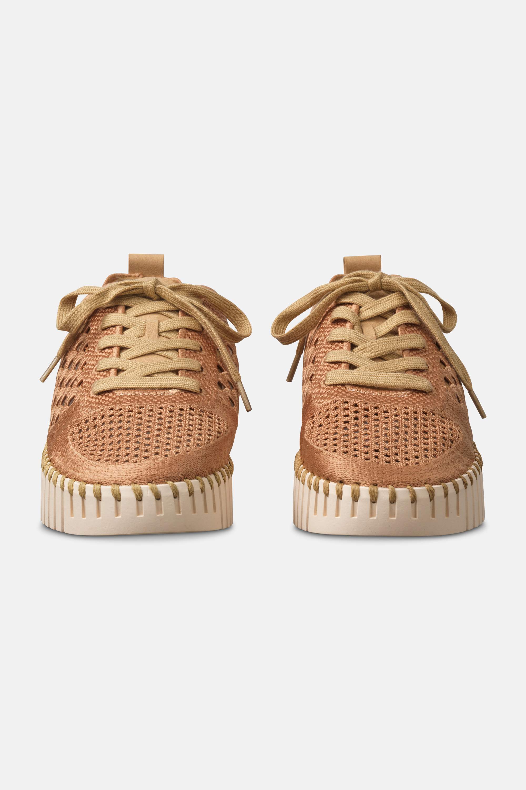 Tulip Embroidery - Cashew Pearled Ivory