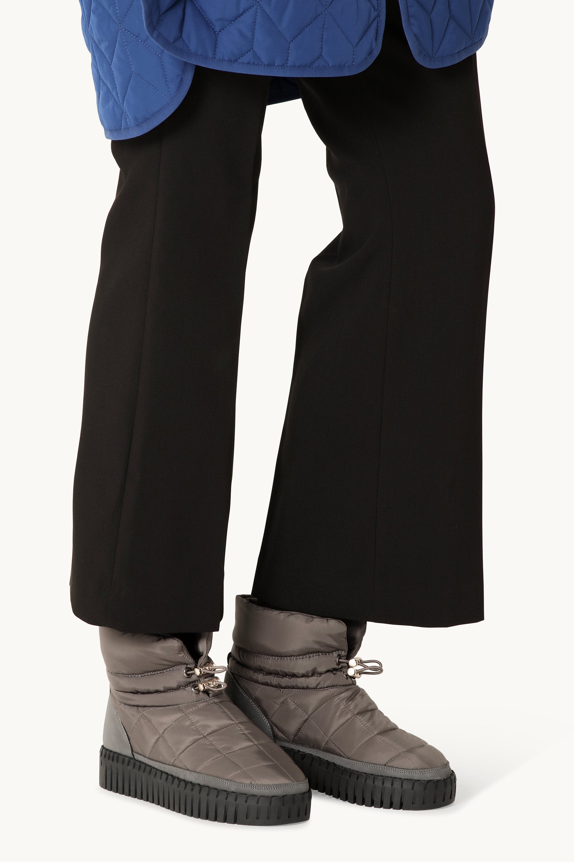 Tulip Padded Winter Boot - Grey Black