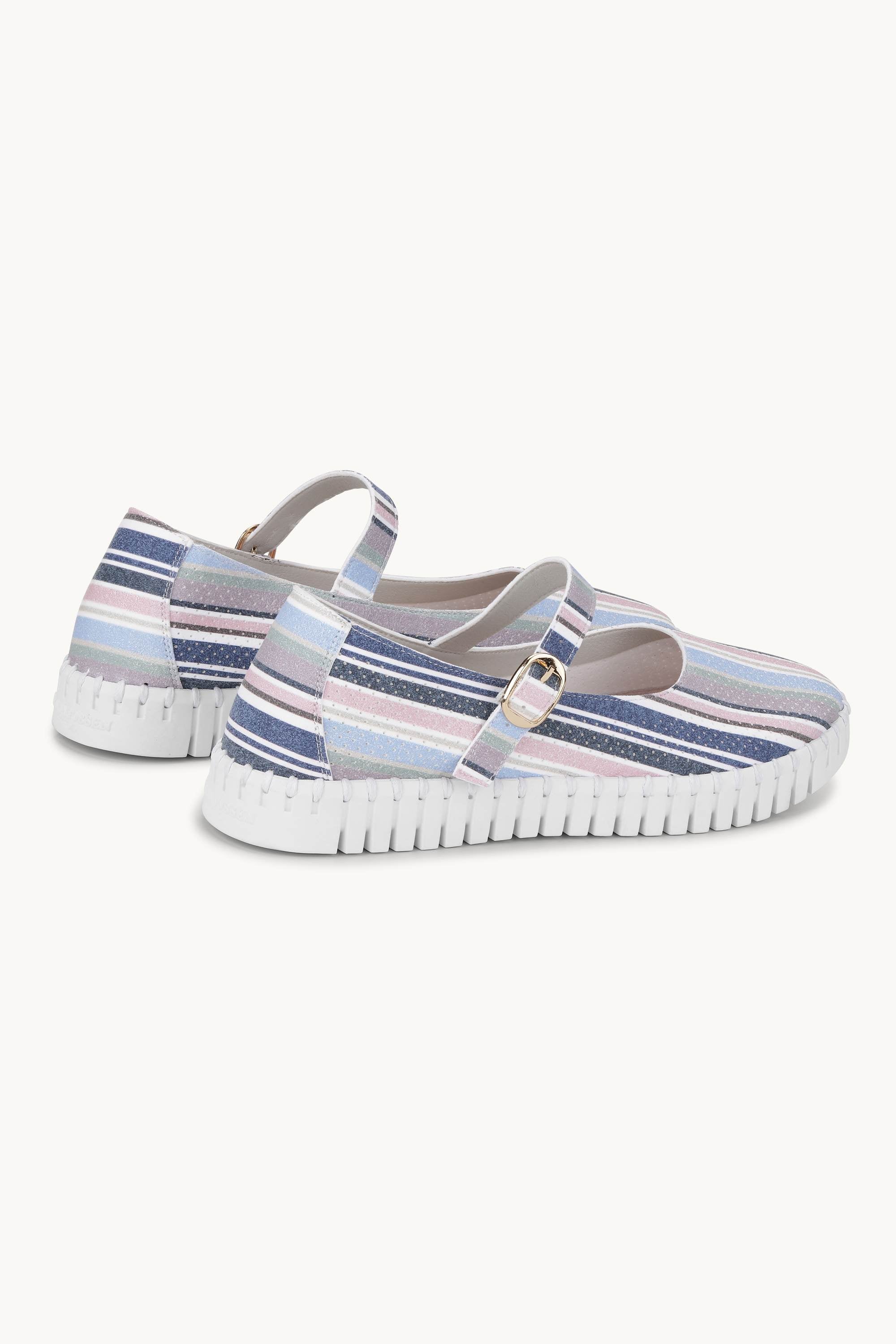 Ballerina Stribet - Lotus White