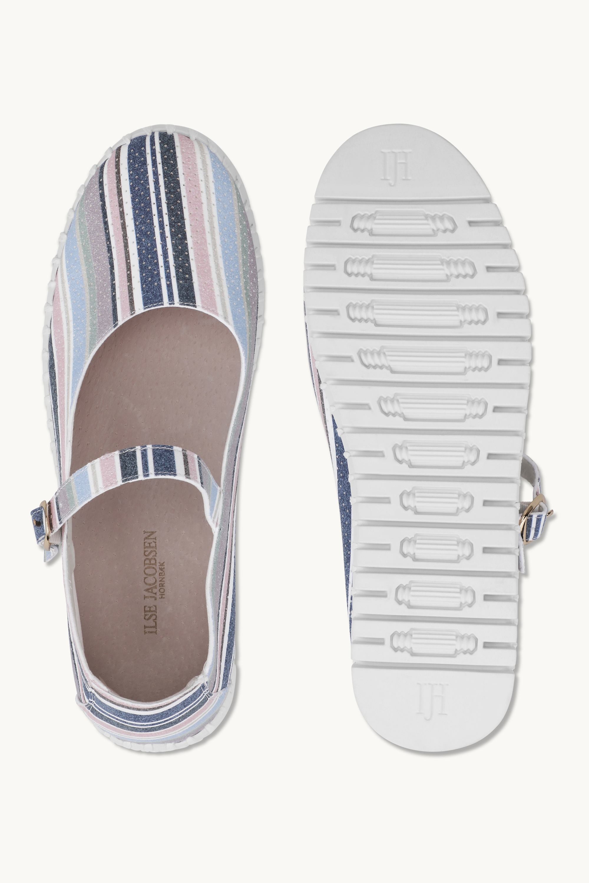 Ballerina Stribet - Lotus White