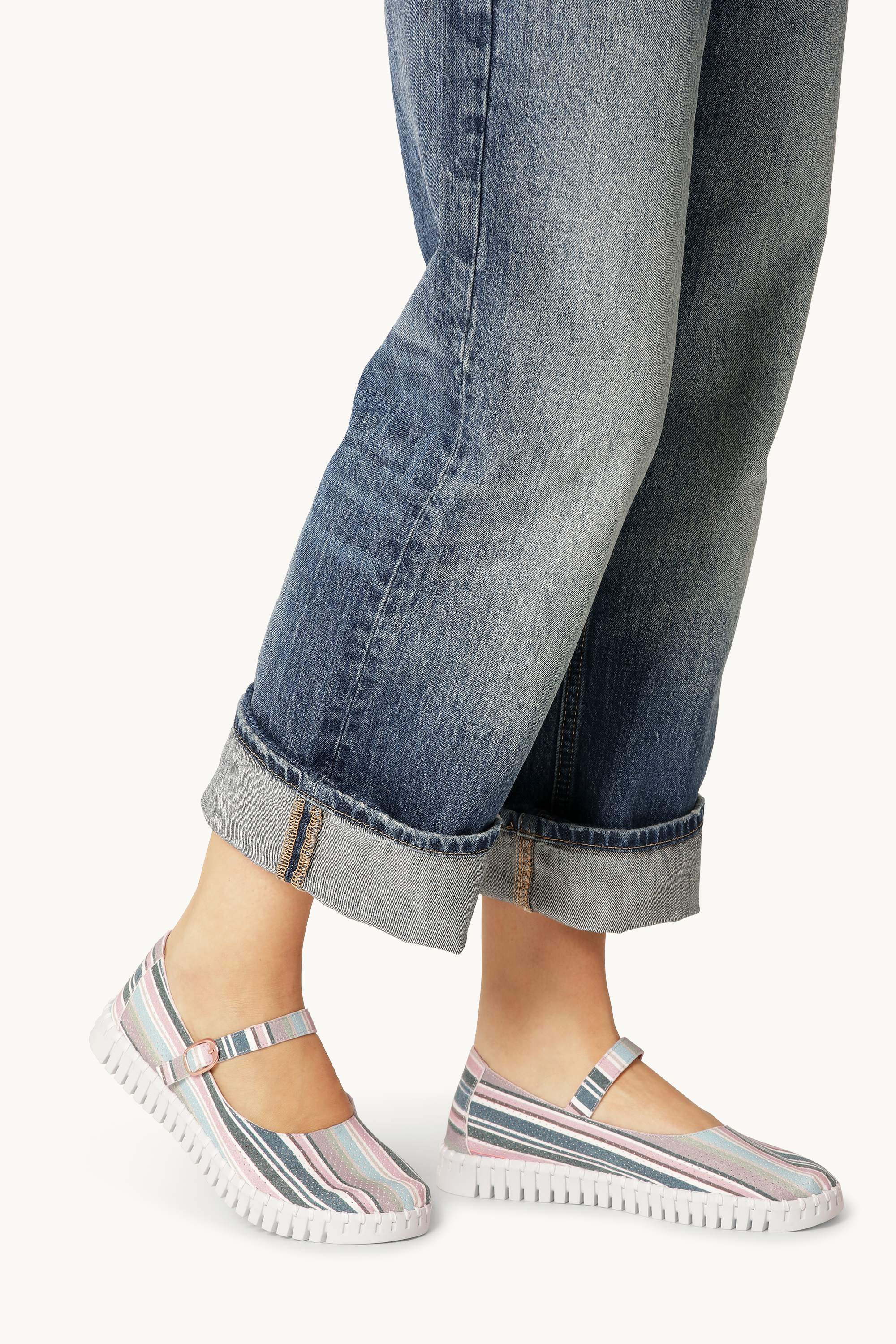 Ballerina Stribet - Lotus White