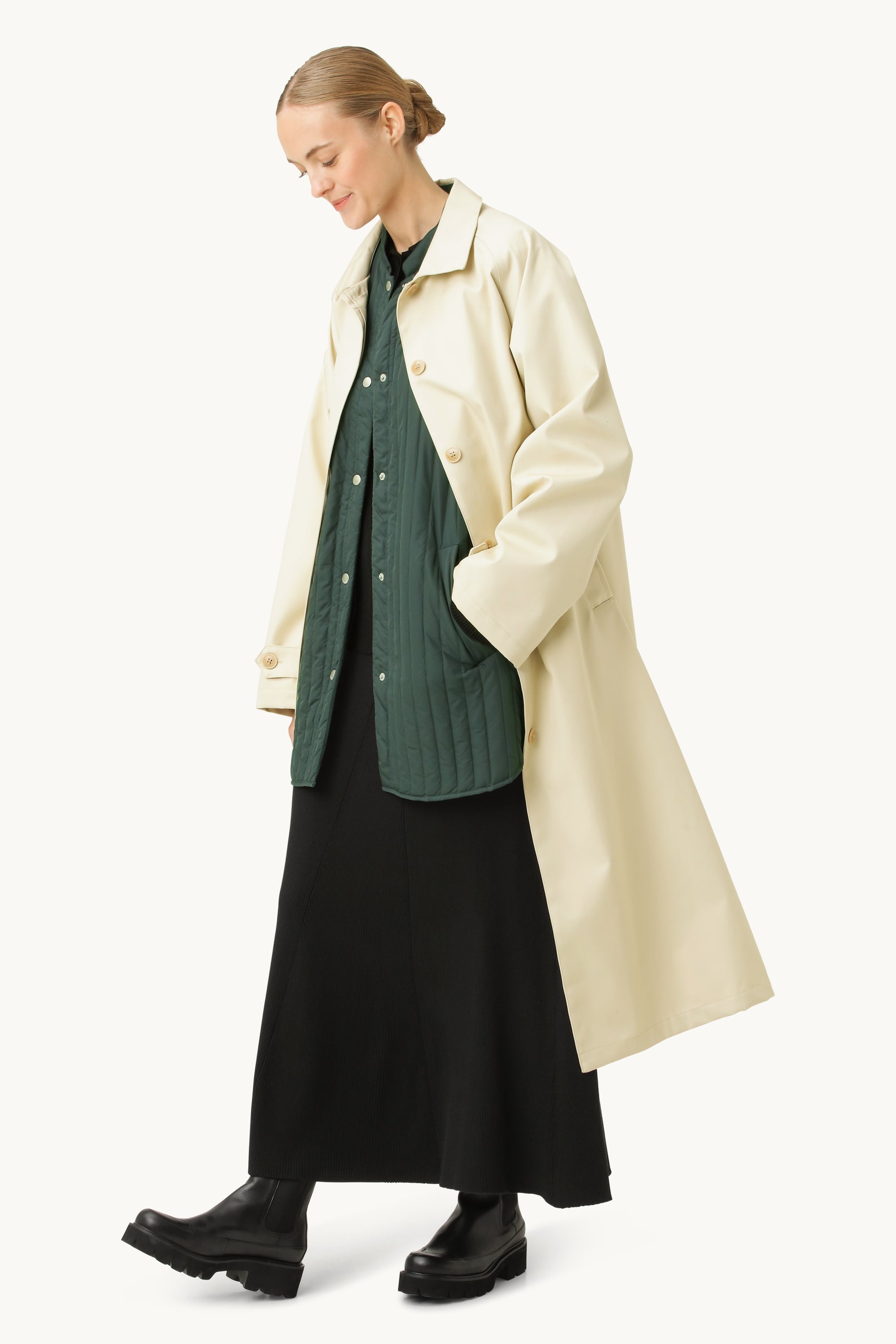 Cotton Rain Coat - Bleached Sand
