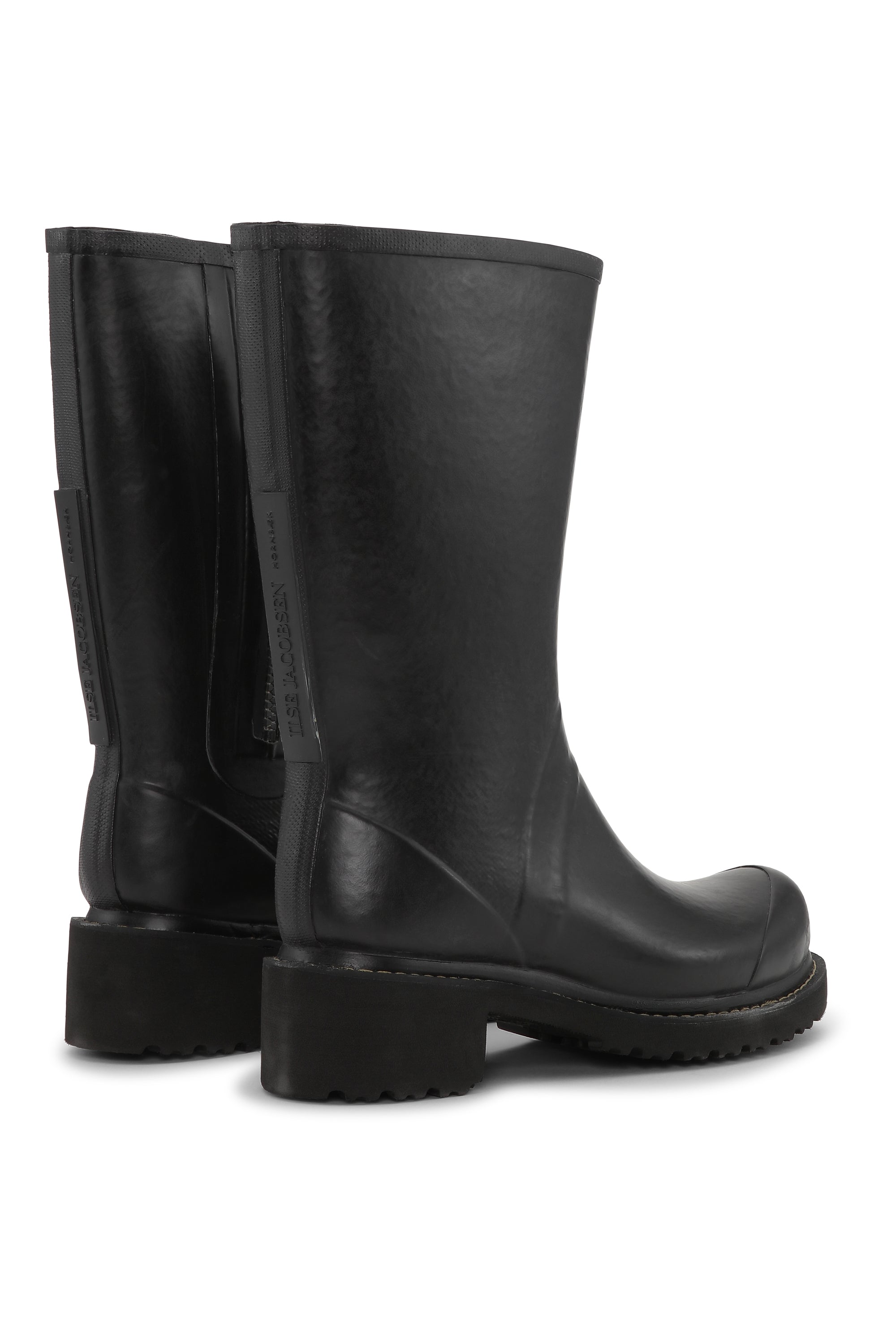 Ilse Jacobsen Hornbæk Footwear 3/4 Rubber Boots With Zip Rain boots 001 Black