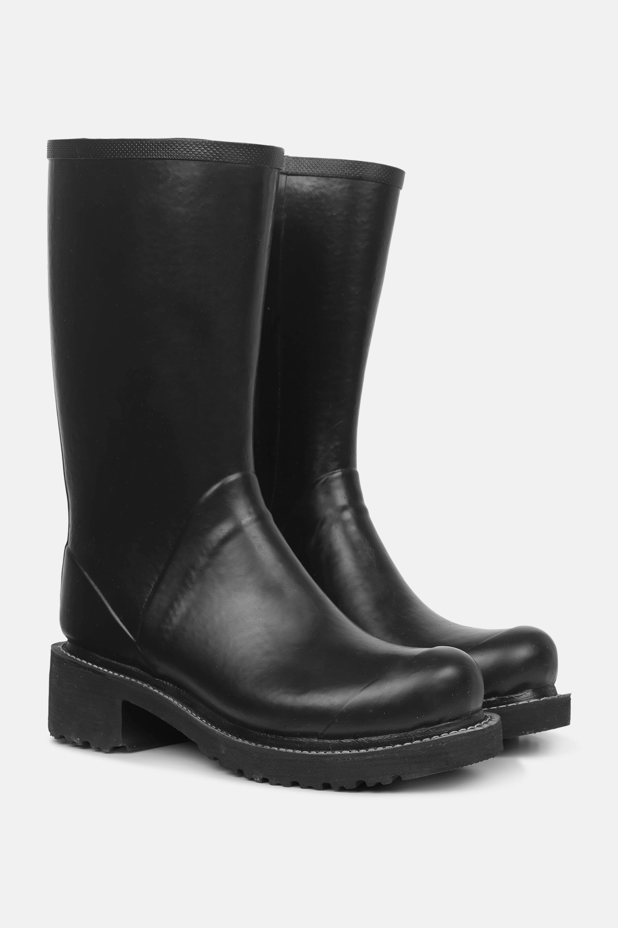 Ilse Jacobsen Hornbæk Footwear 3/4 Rubber Boots With Zip Rain boots 001 Black