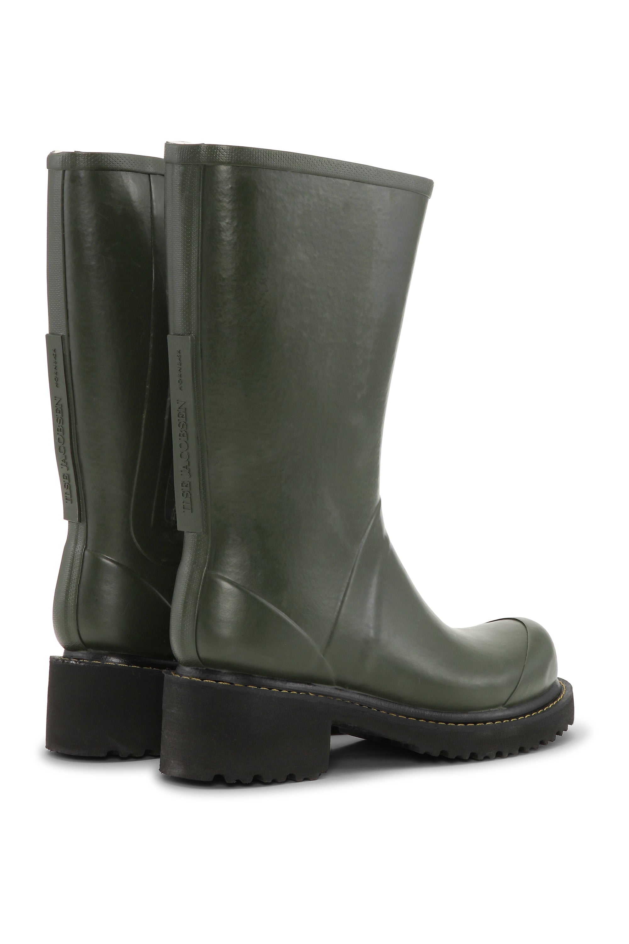 Ilse Jacobsen Hornbæk Footwear 3/4 Rubber Boots With Zip Rain boots 410 Army