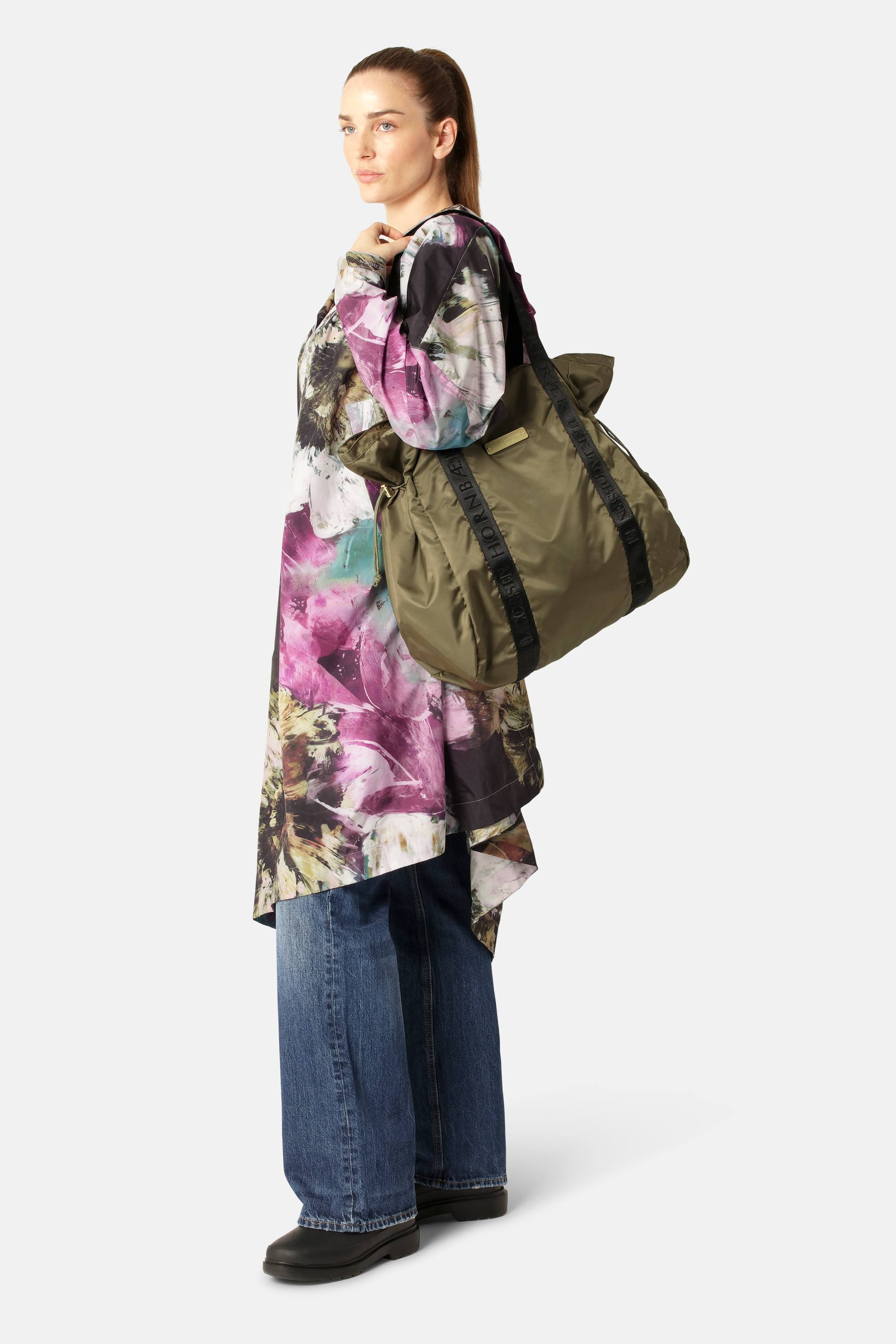 Let Regn Shopper Taske - Army