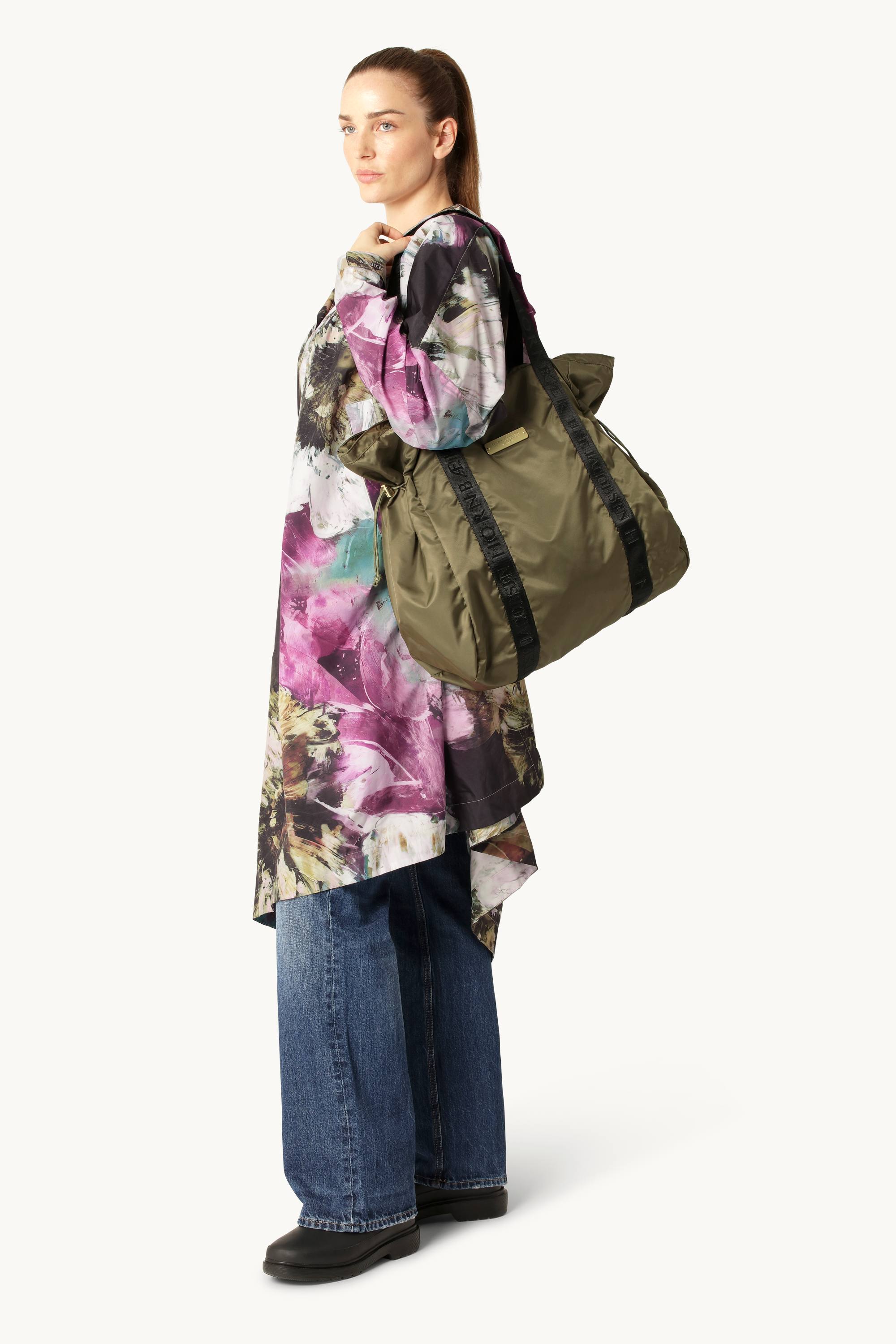 Let Regn Shopper Taske - Army
