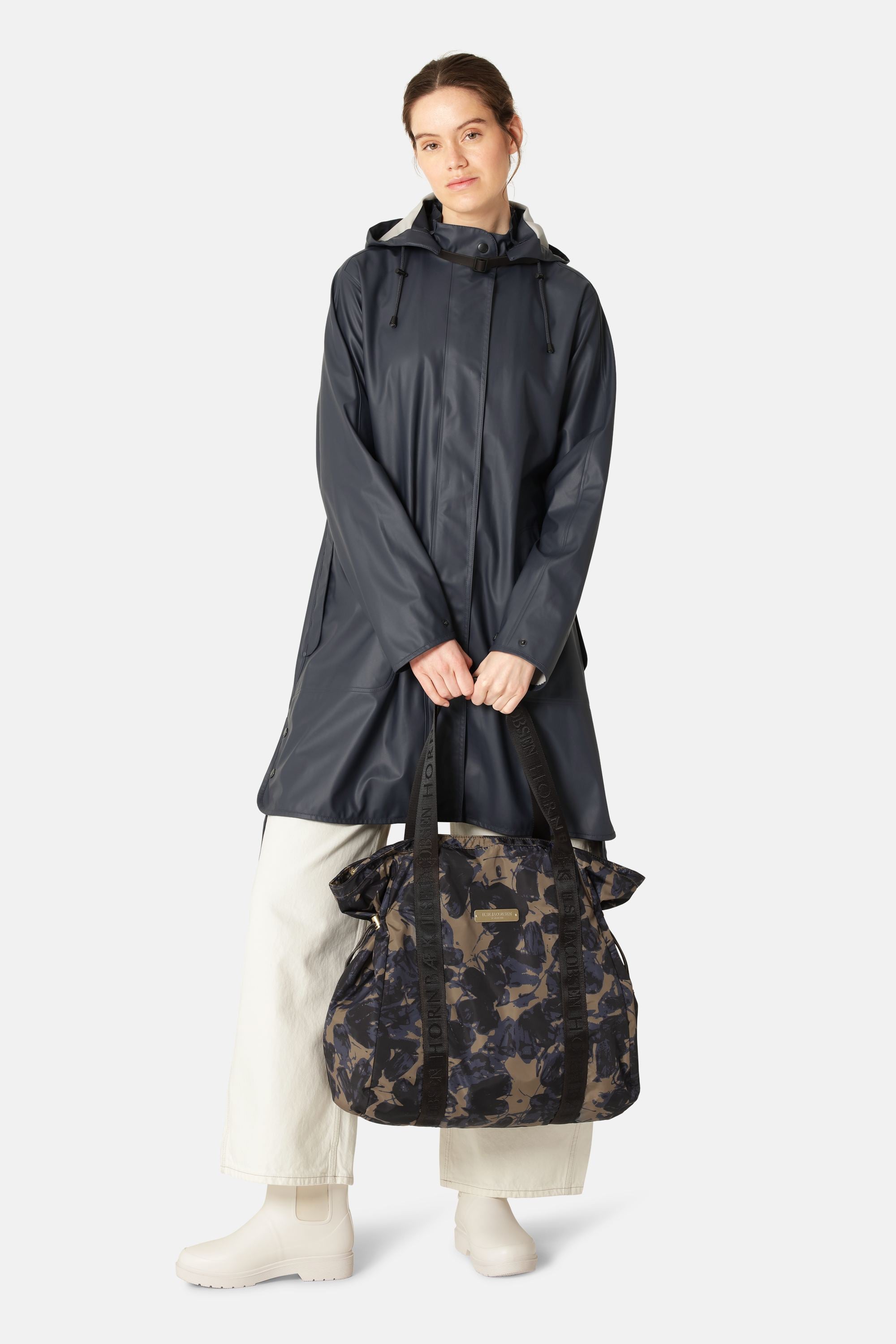 Let Regn Shopper Taske - Beige Butterfly