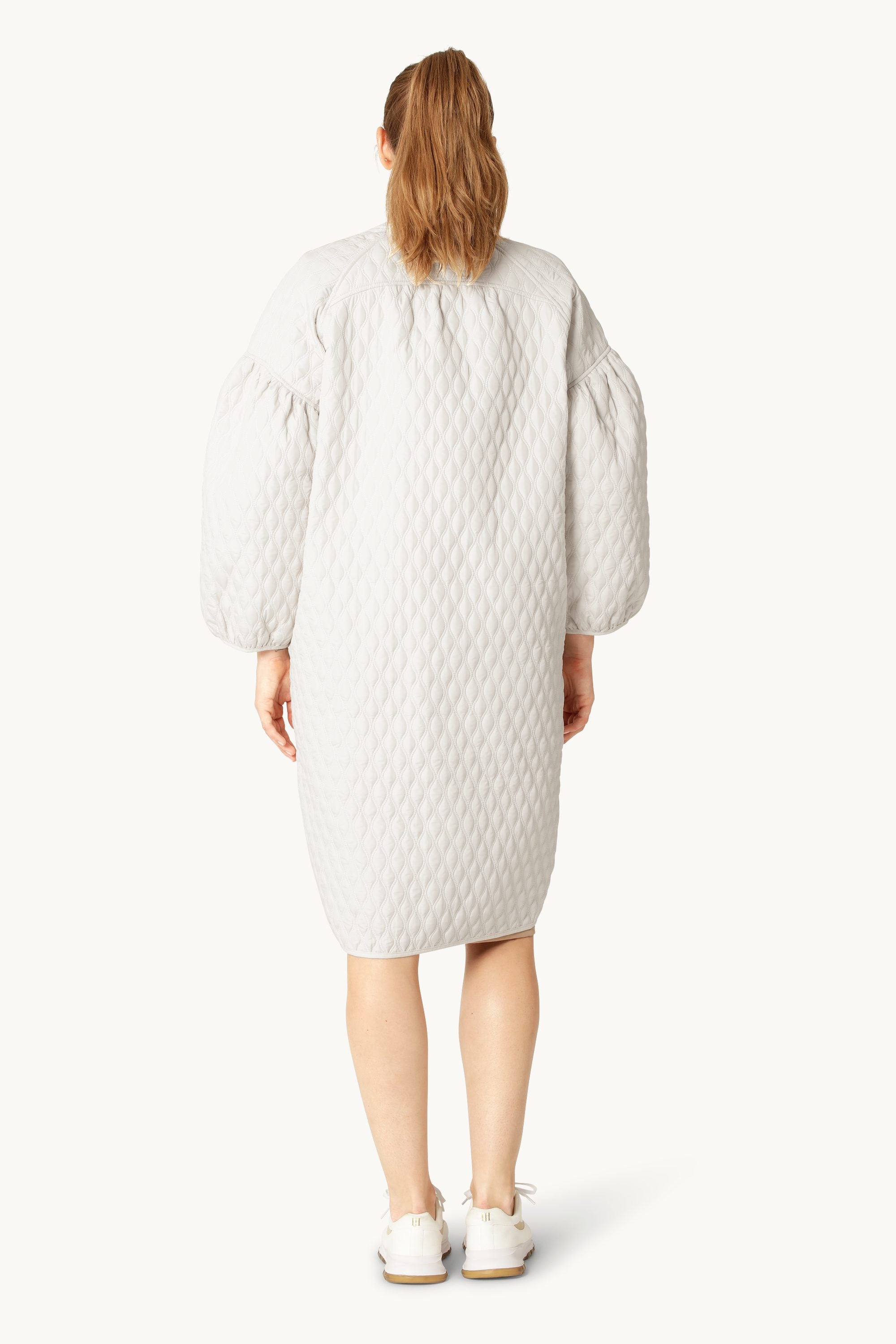 Lang Quilt Jakke - Milk Creme