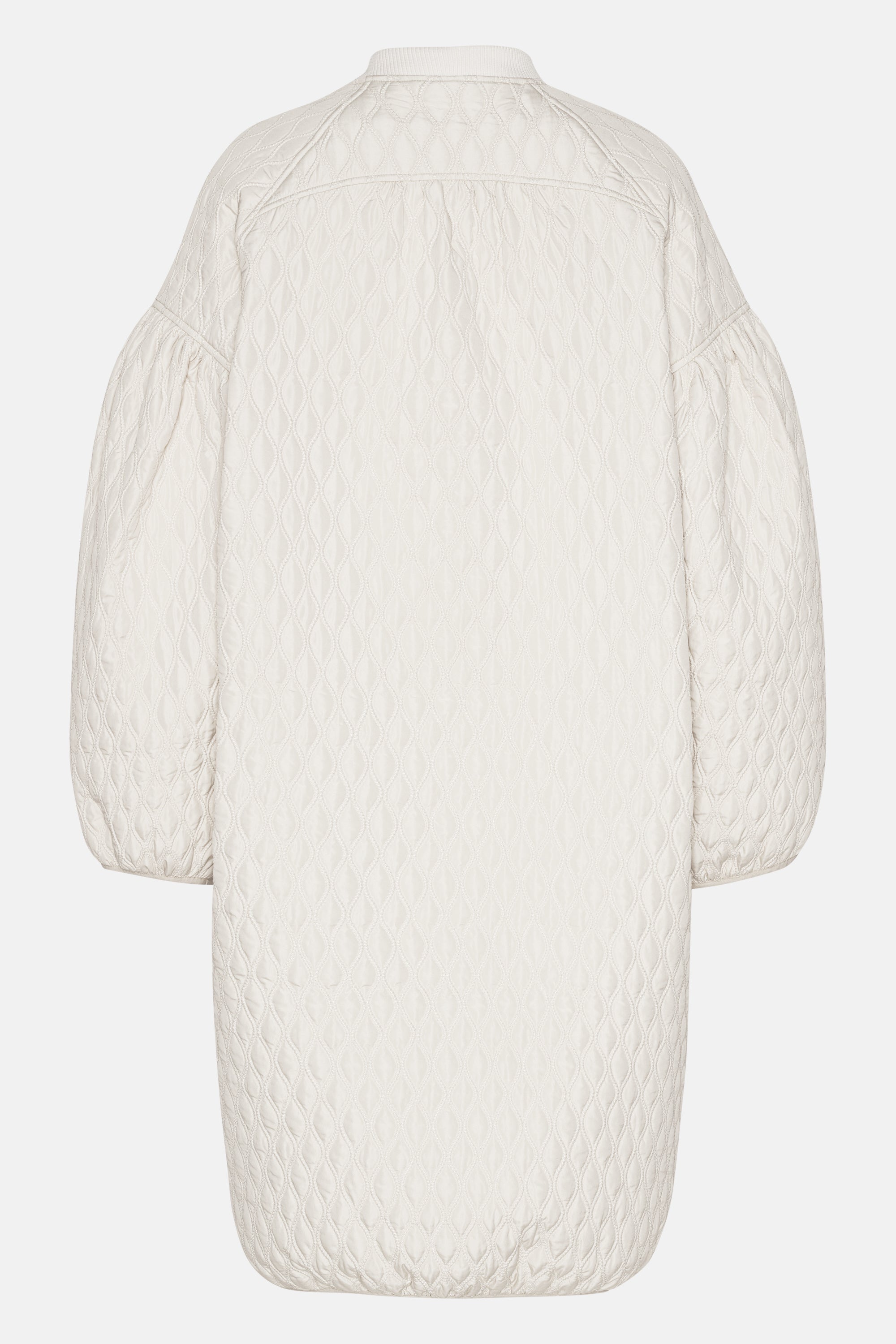 Lang Quilt Jakke - Milk Creme