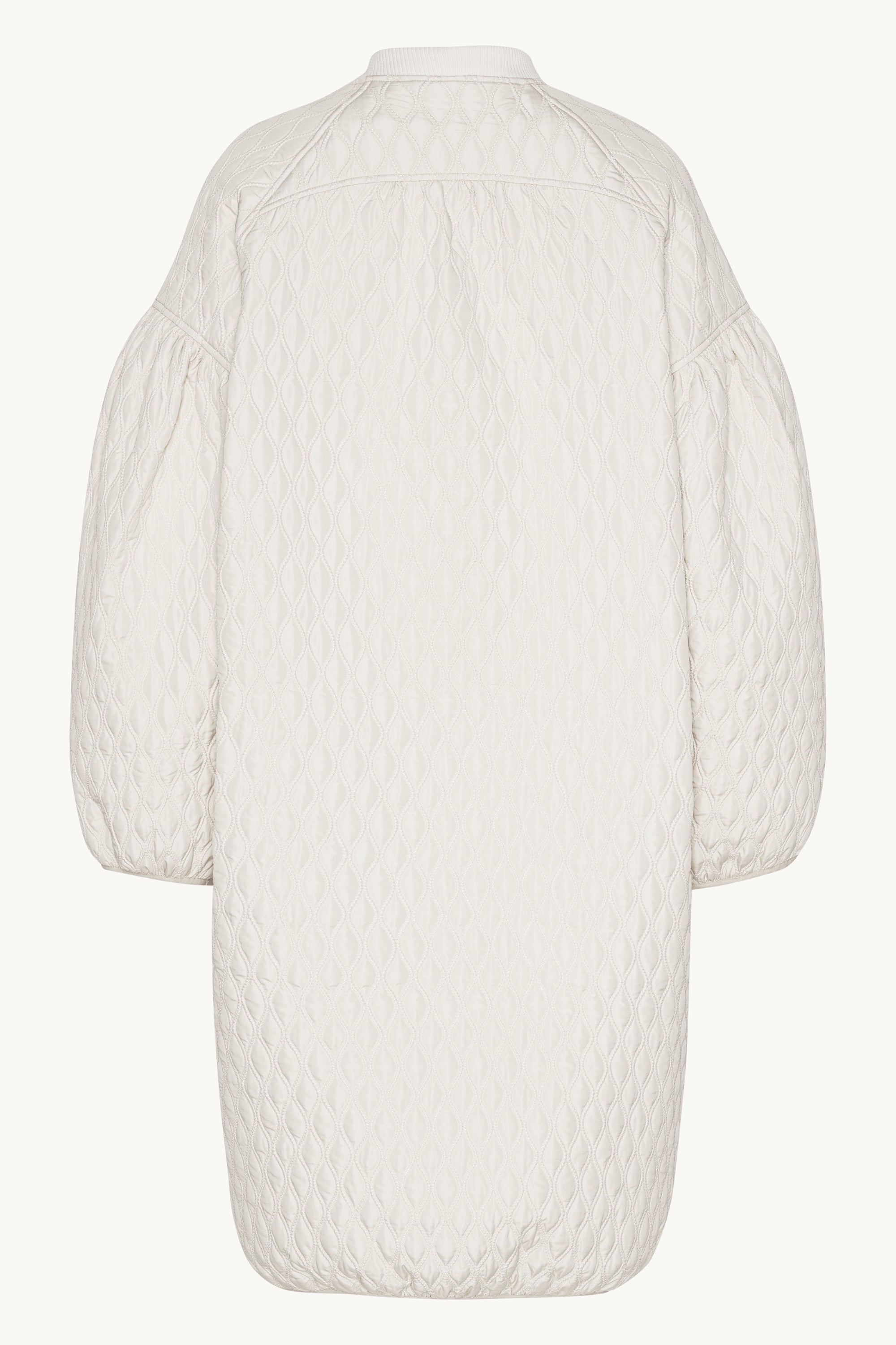 Lang Quilt Jakke - Milk Creme