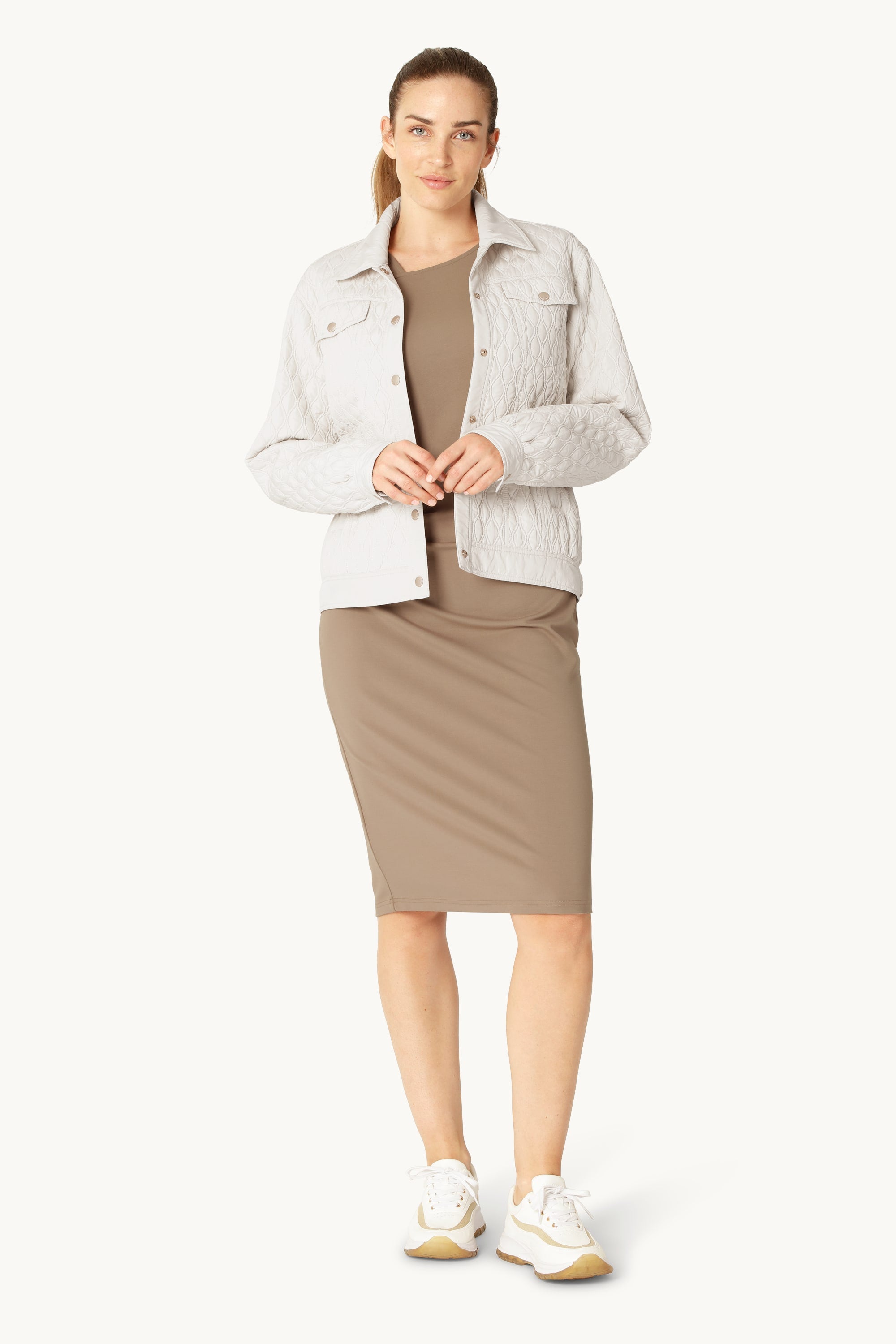 Quilt Jakke - Milk Creme