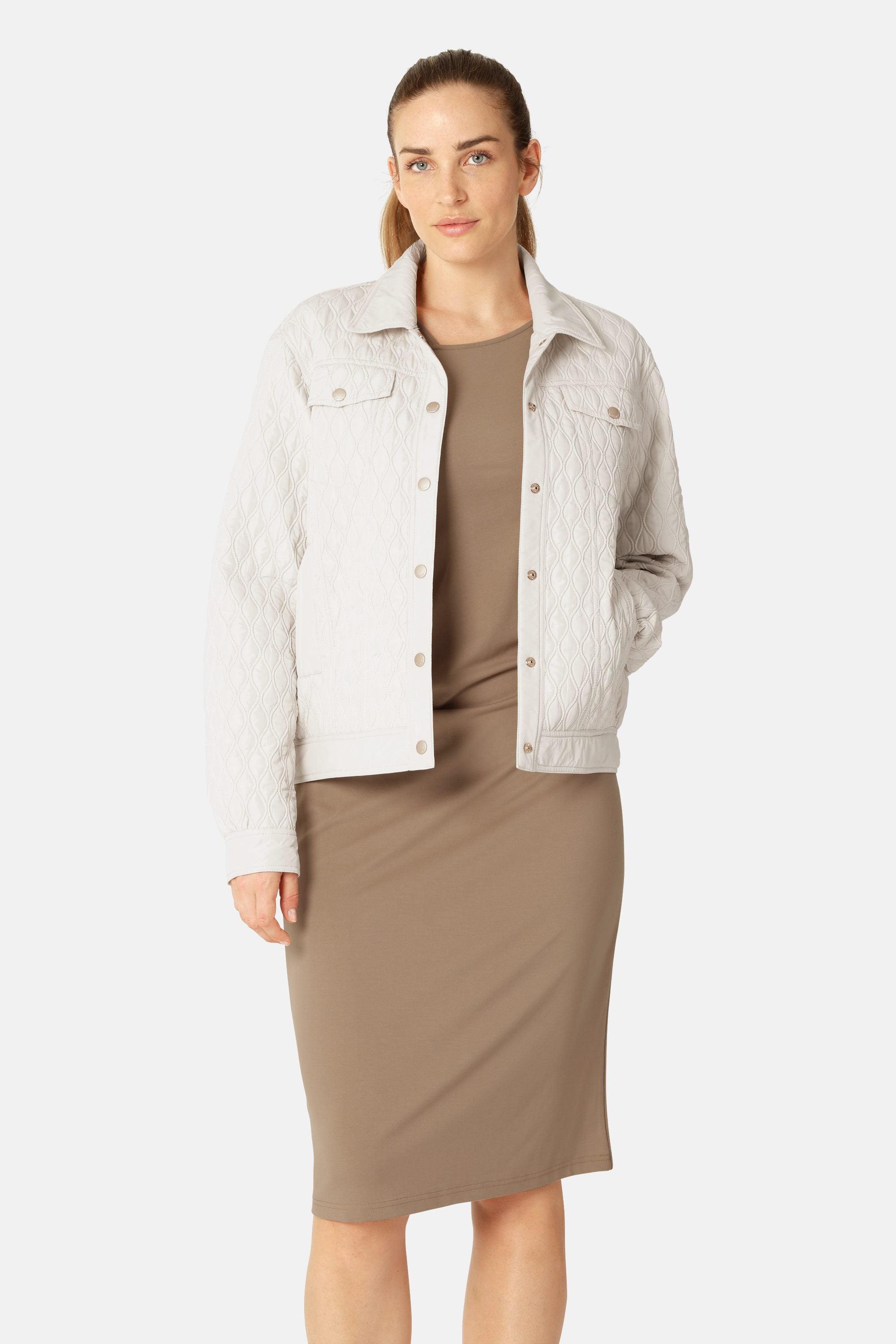 Quilt Jakke - Milk Creme