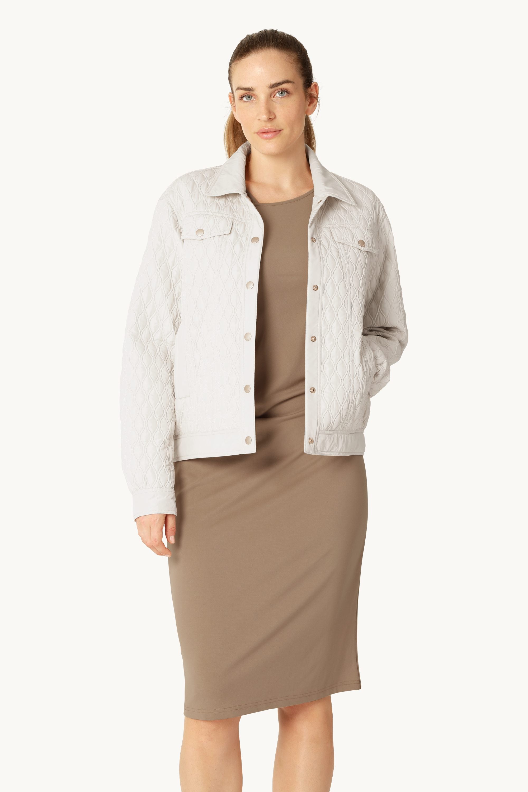 Quilt Jakke - Milk Creme