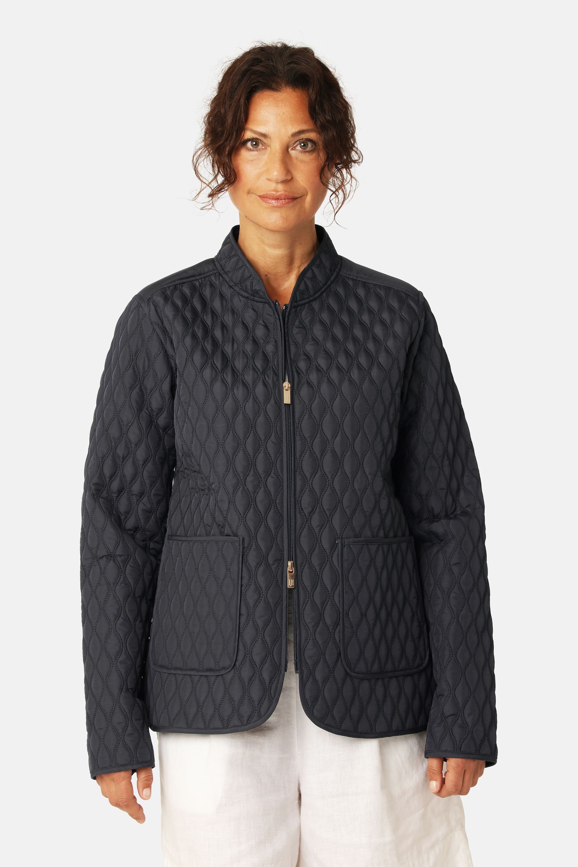 Short Quilt Jacket - Dark Indigo