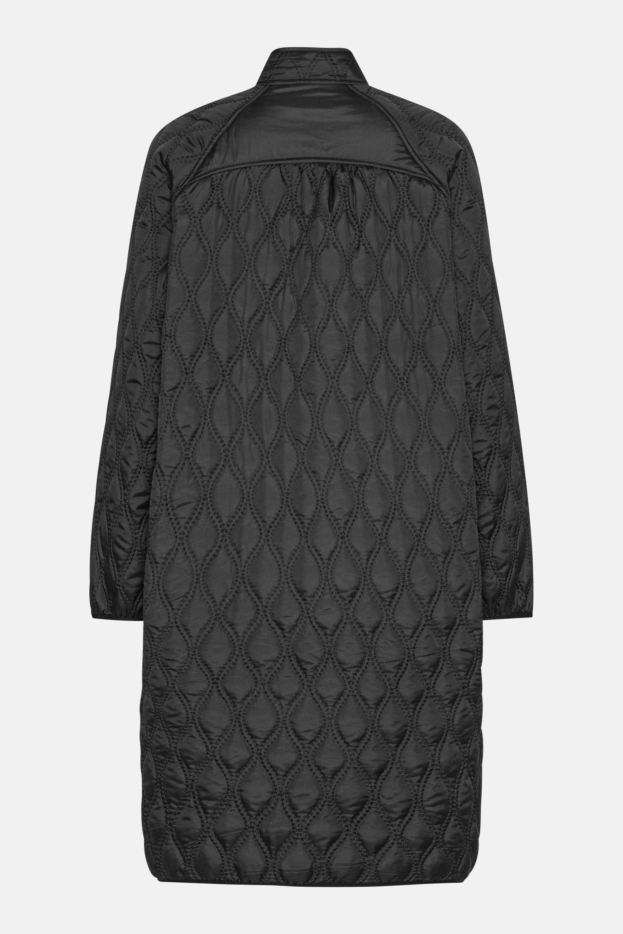 Long Quilt Jacket - Black