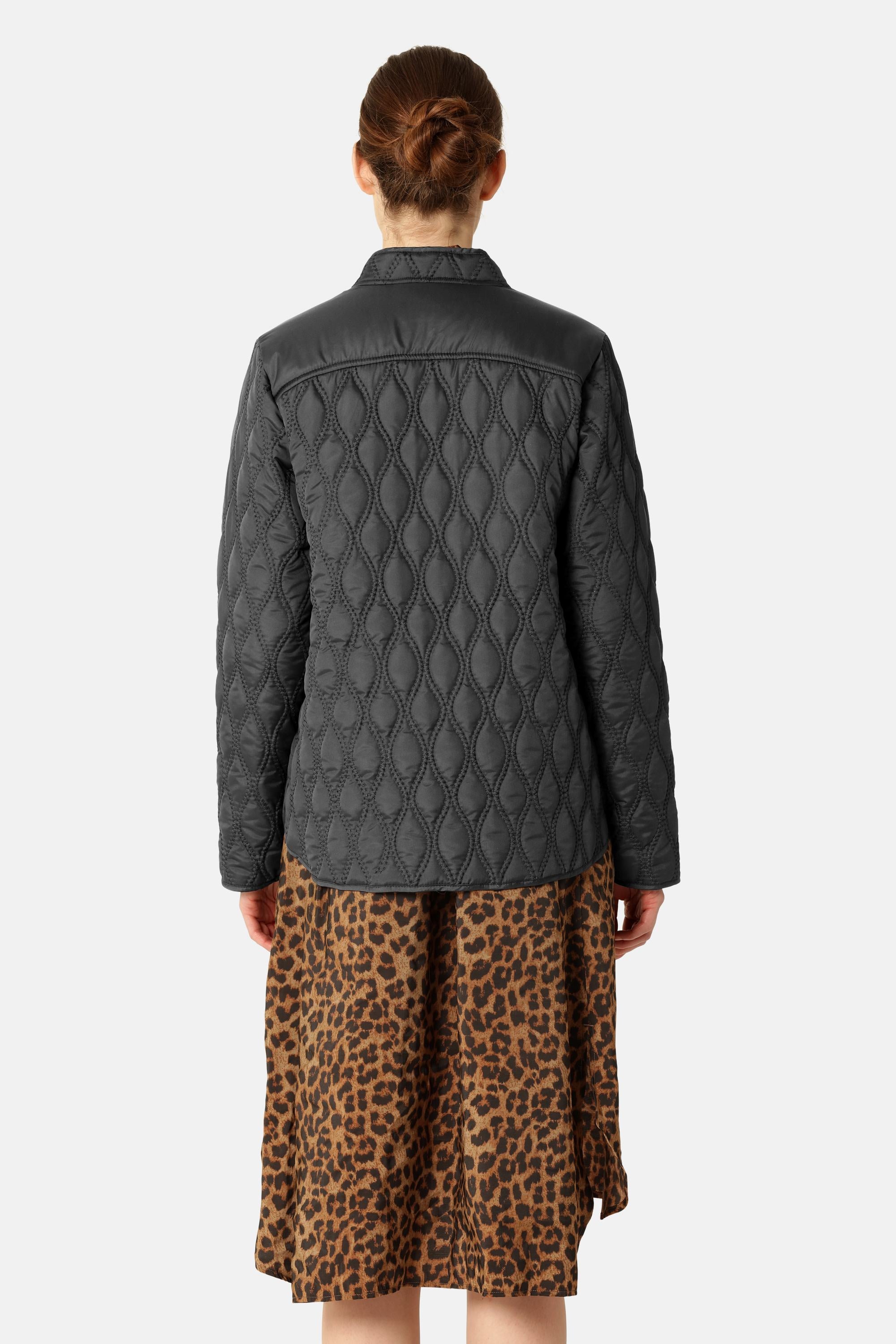 Short Quilt Jacket - Black