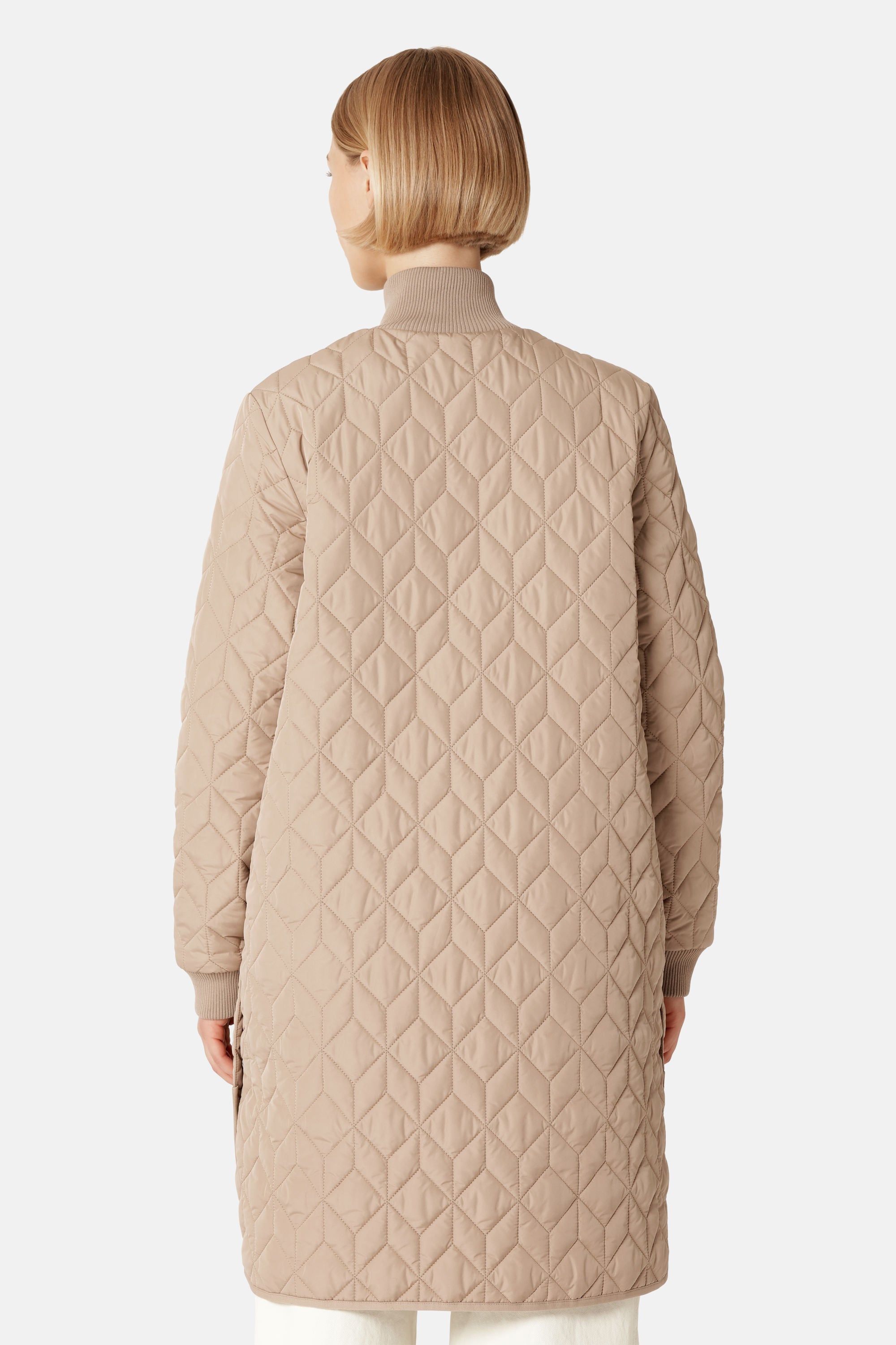 Lang Quiltet Jakke - Wheat