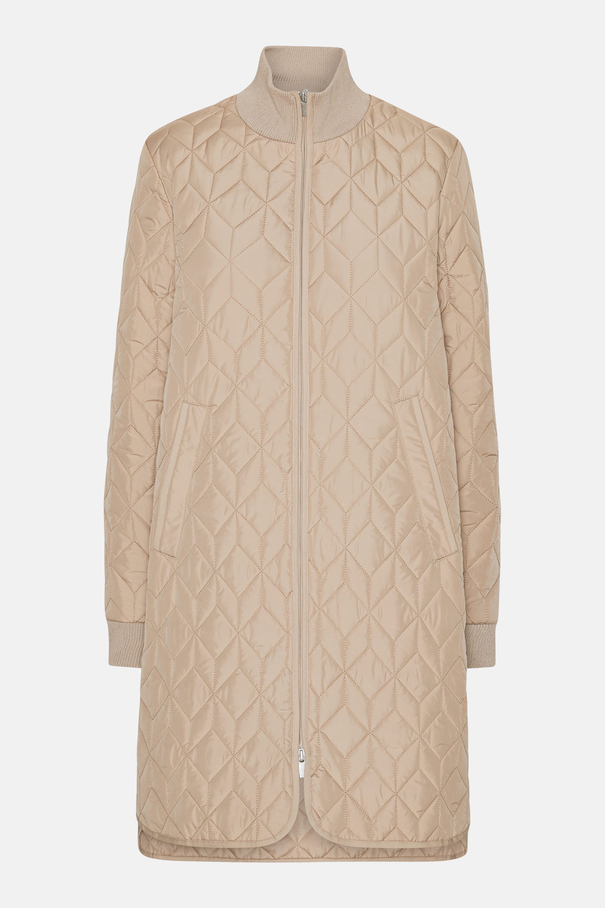 Lang Quiltet Jakke - Wheat