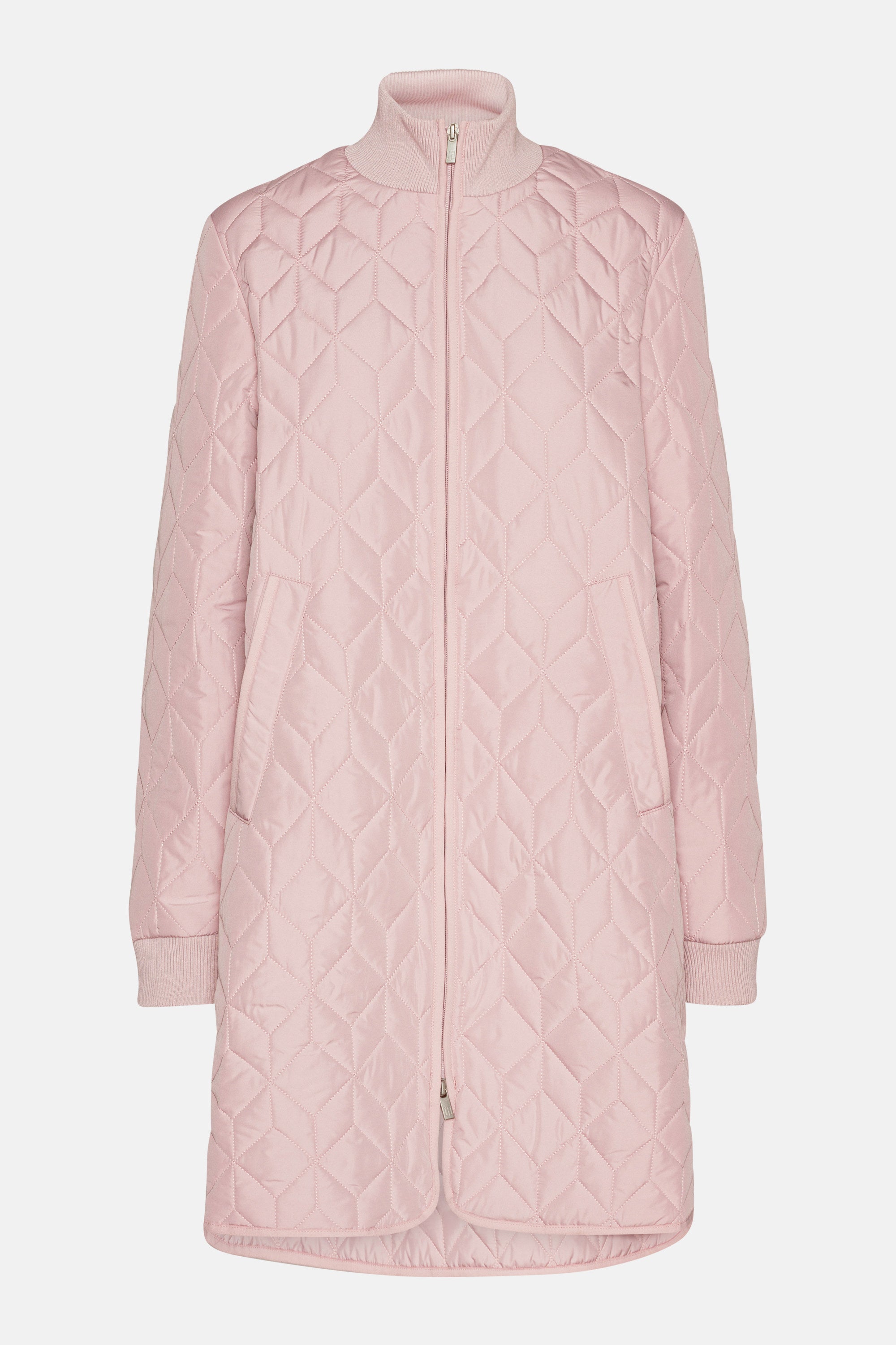 Lang Quiltet Jakke - Burnished Lilac