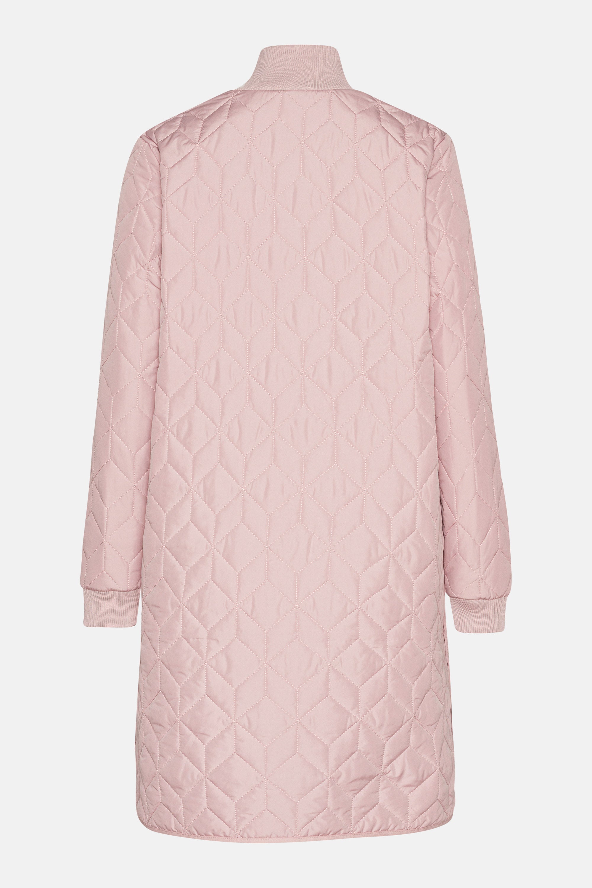 Lang Quiltet Jakke - Burnished Lilac