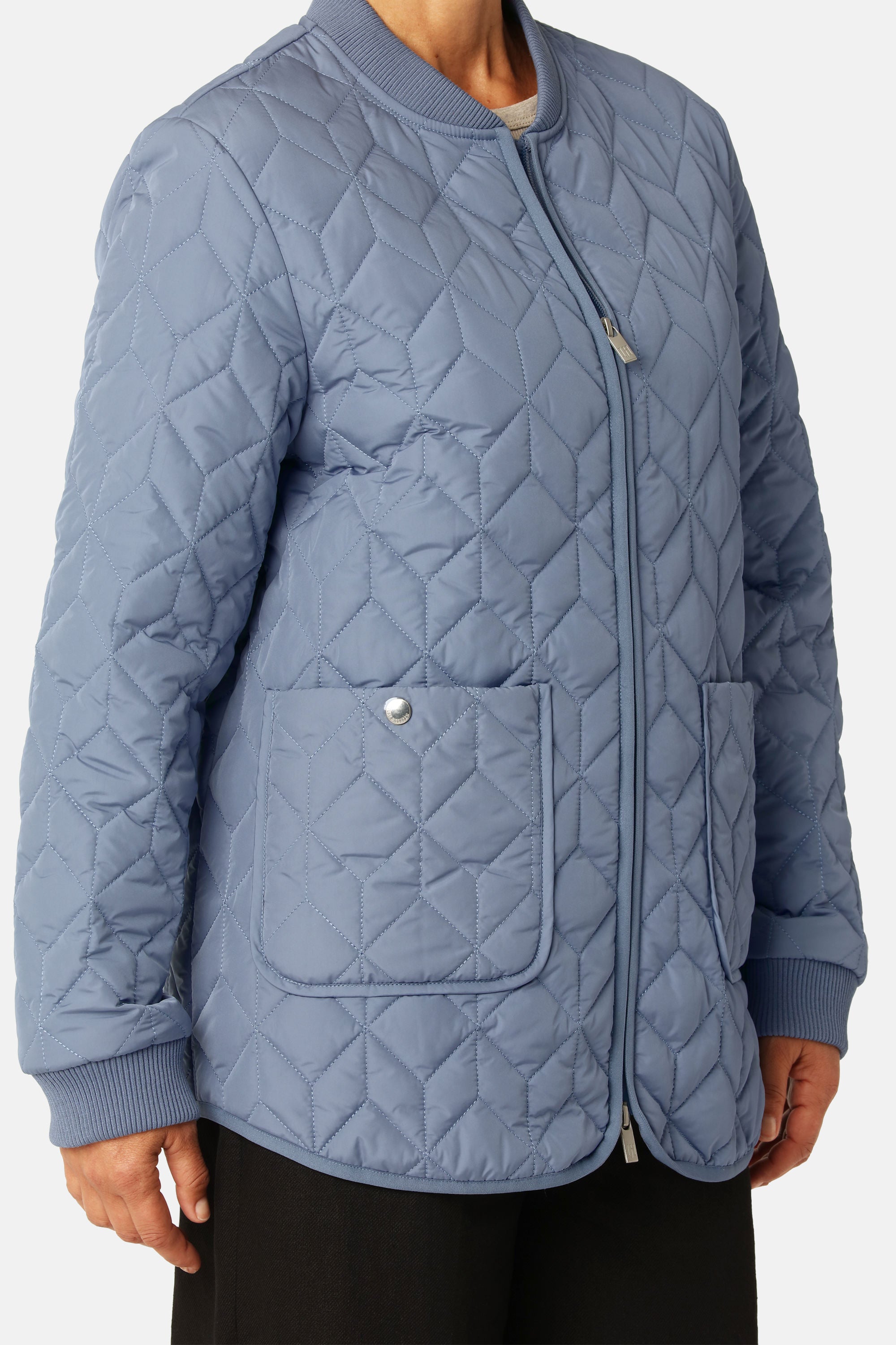 Quilt Jacket - Grey Blue
