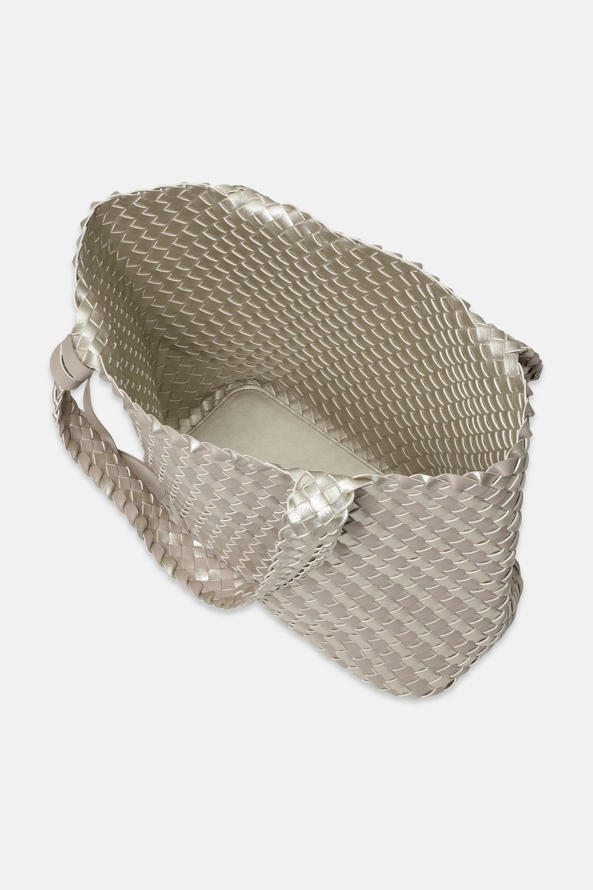 Tote Bag Flettet - Atmosphere Platin