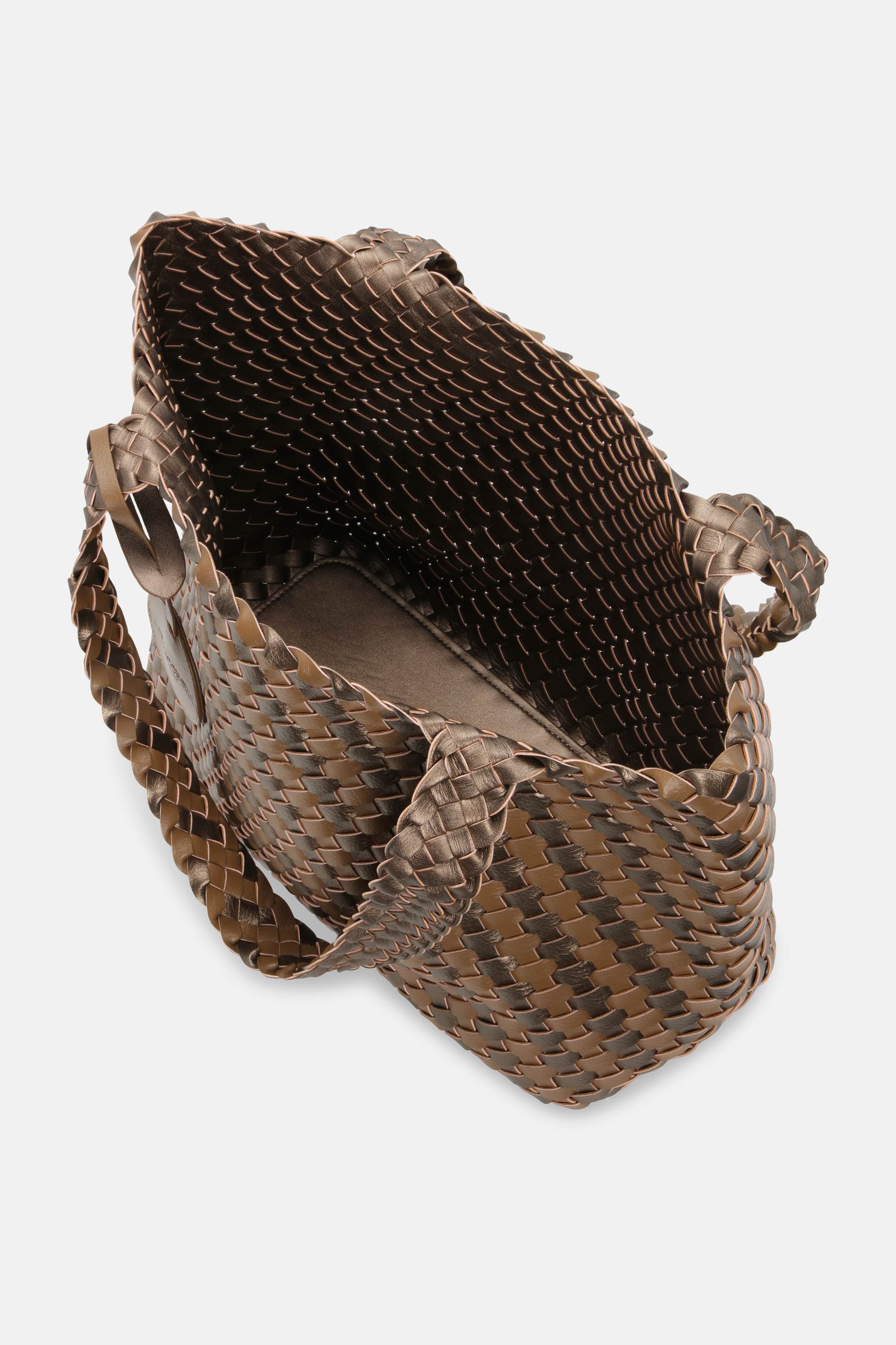 Tote Bag Flettet - Otter Nougat