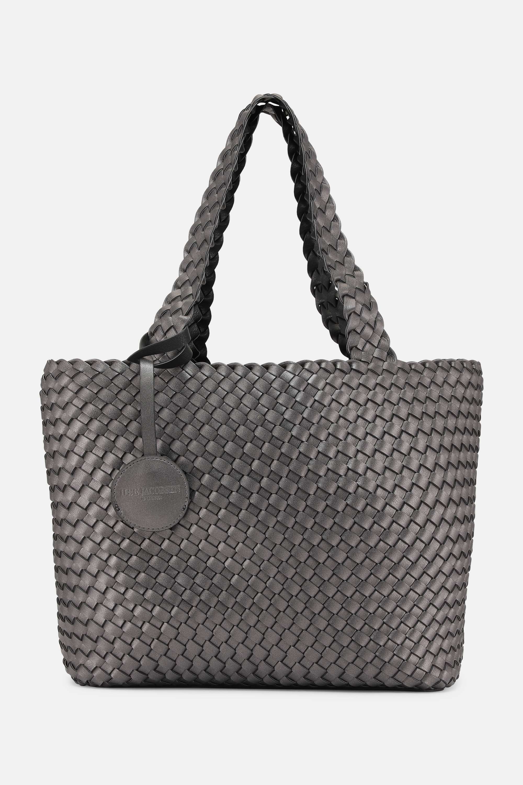Tote Bag Flettet - Black Gun metal
