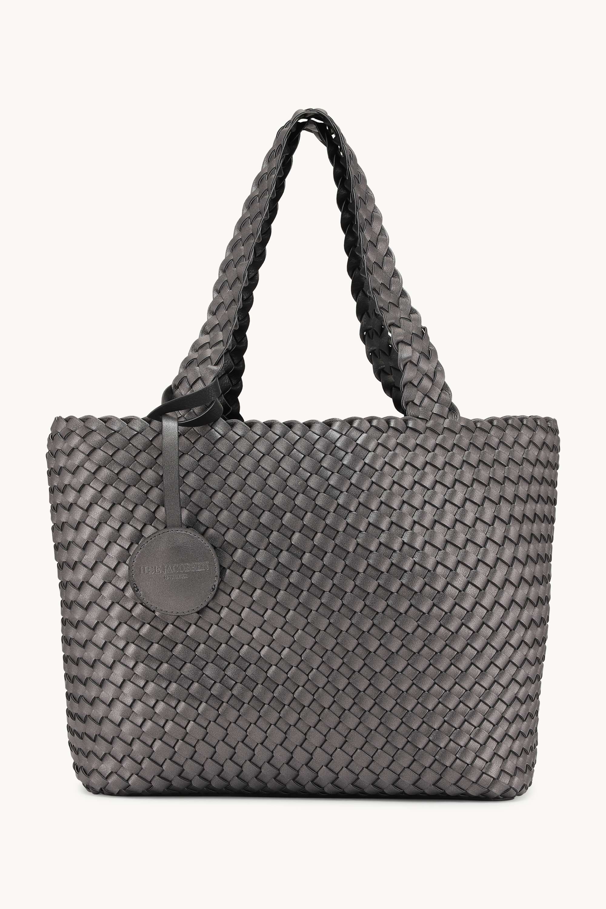 Tote Bag Flettet - Black Gun metal