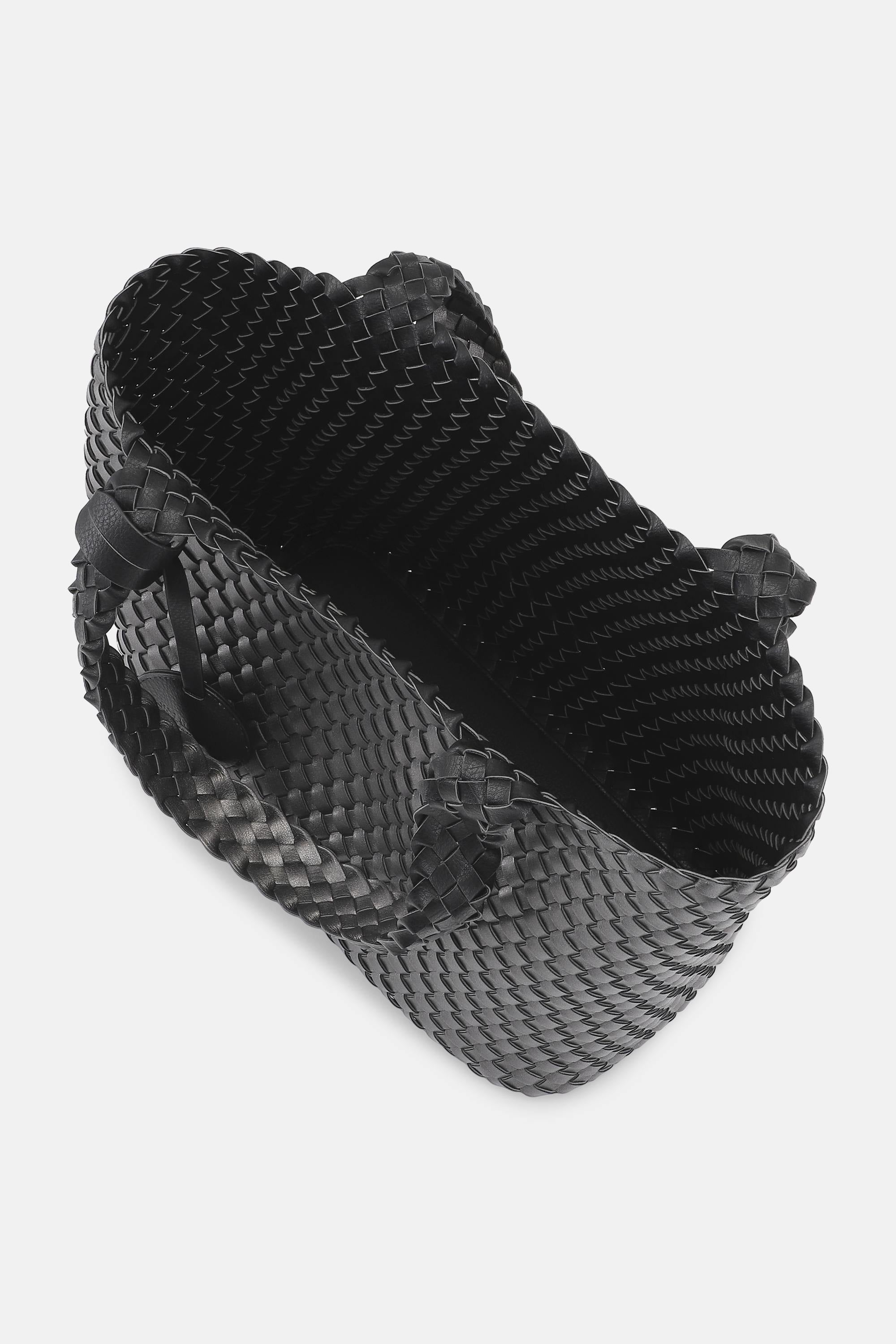 Tote Bag Flettet - Black Gun metal