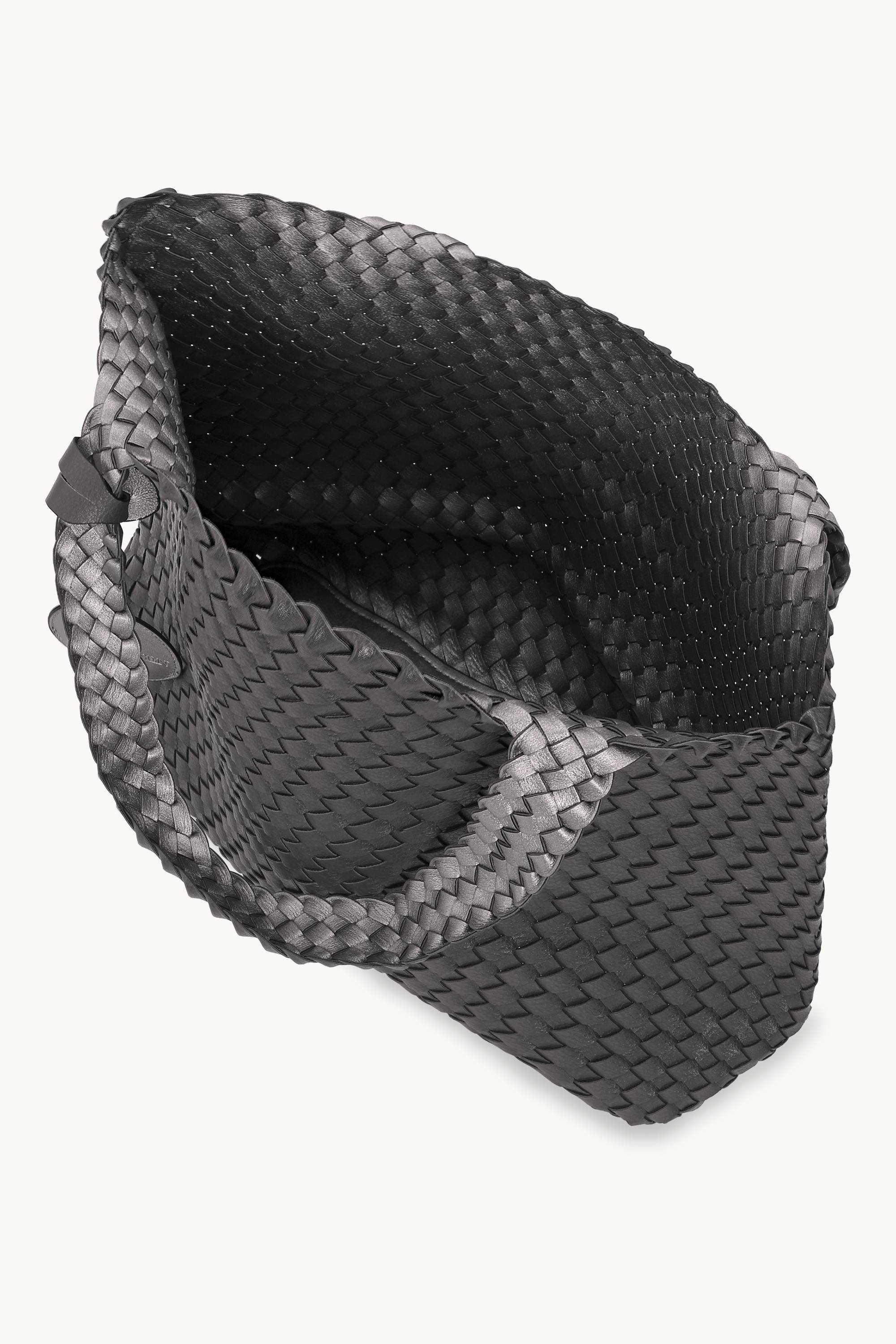 Tote Bag Flettet - Dark Shadow Gun Metal